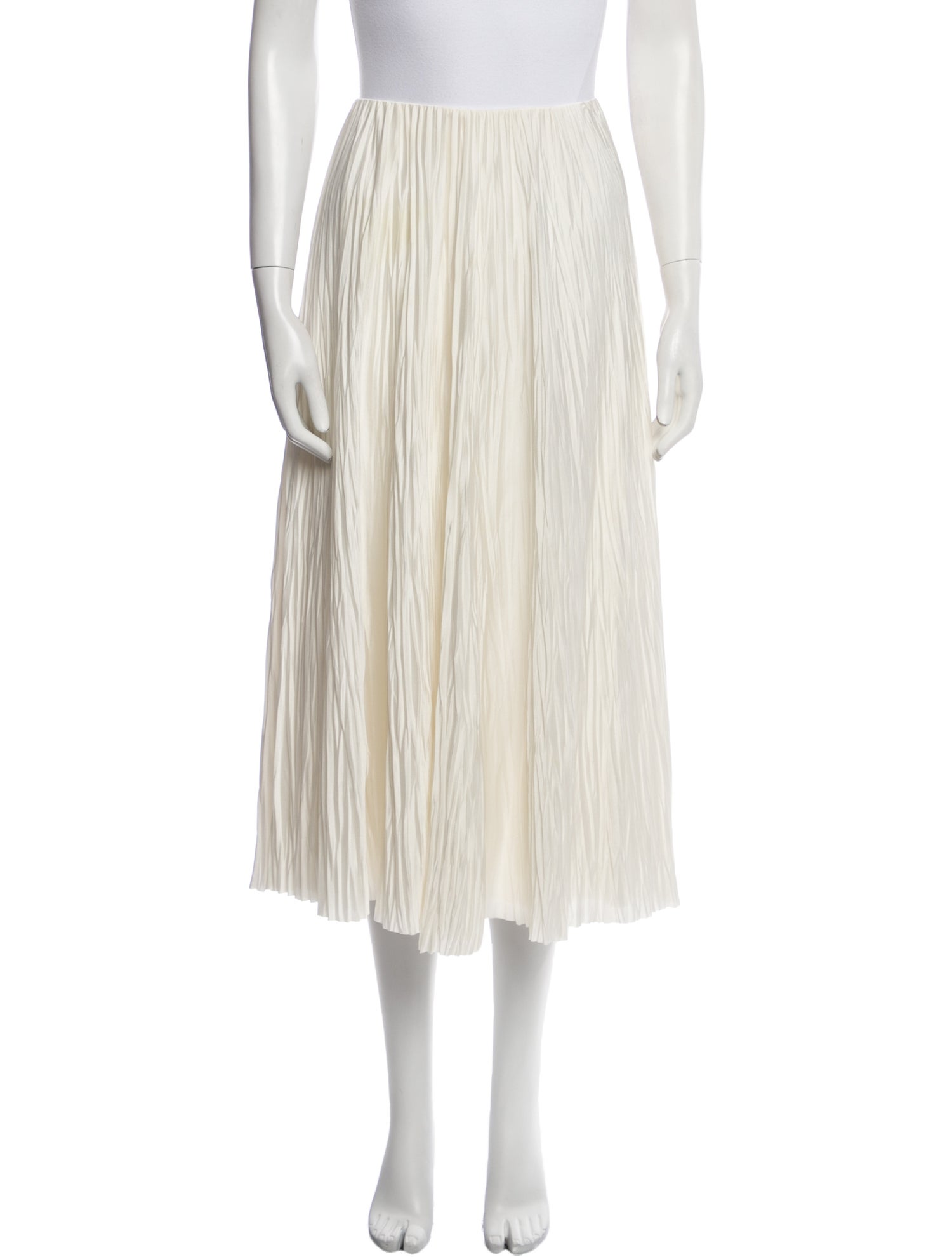 Ralph Lauren Purple Label Satin Midi Length Skirt