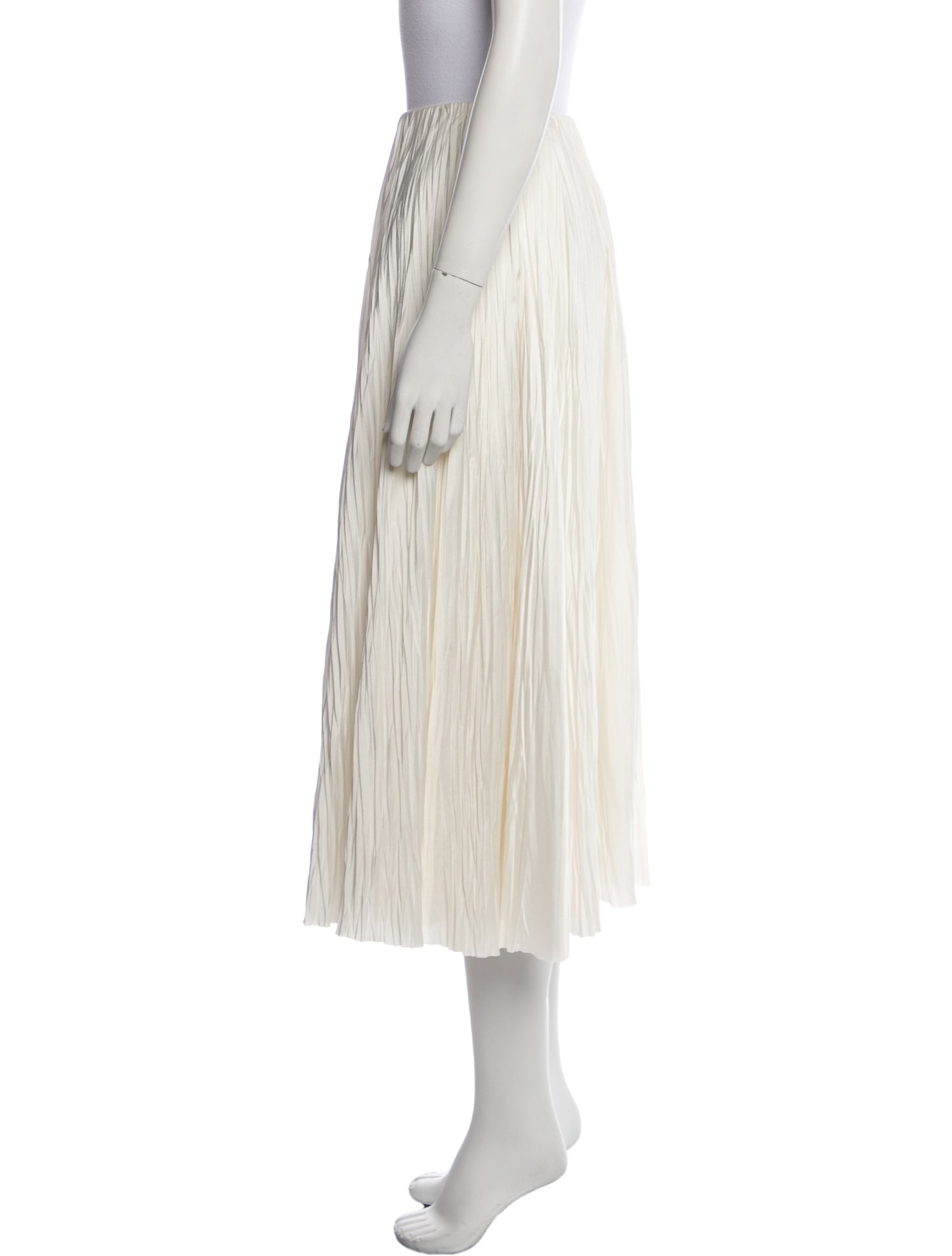 Ralph Lauren Purple Label Satin Midi Length Skirt