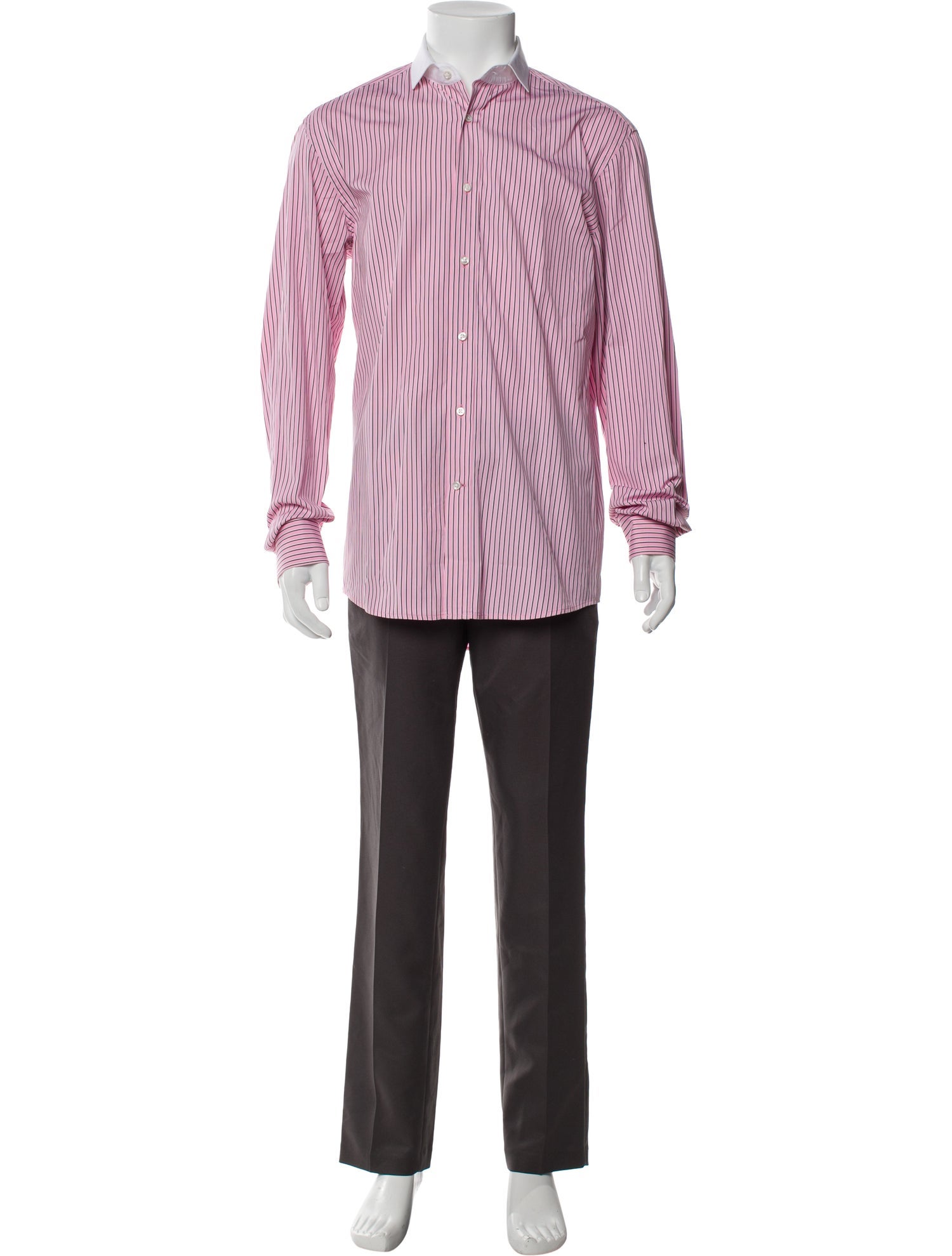 Ralph Lauren Purple Label Striped Long Sleeve Shirt