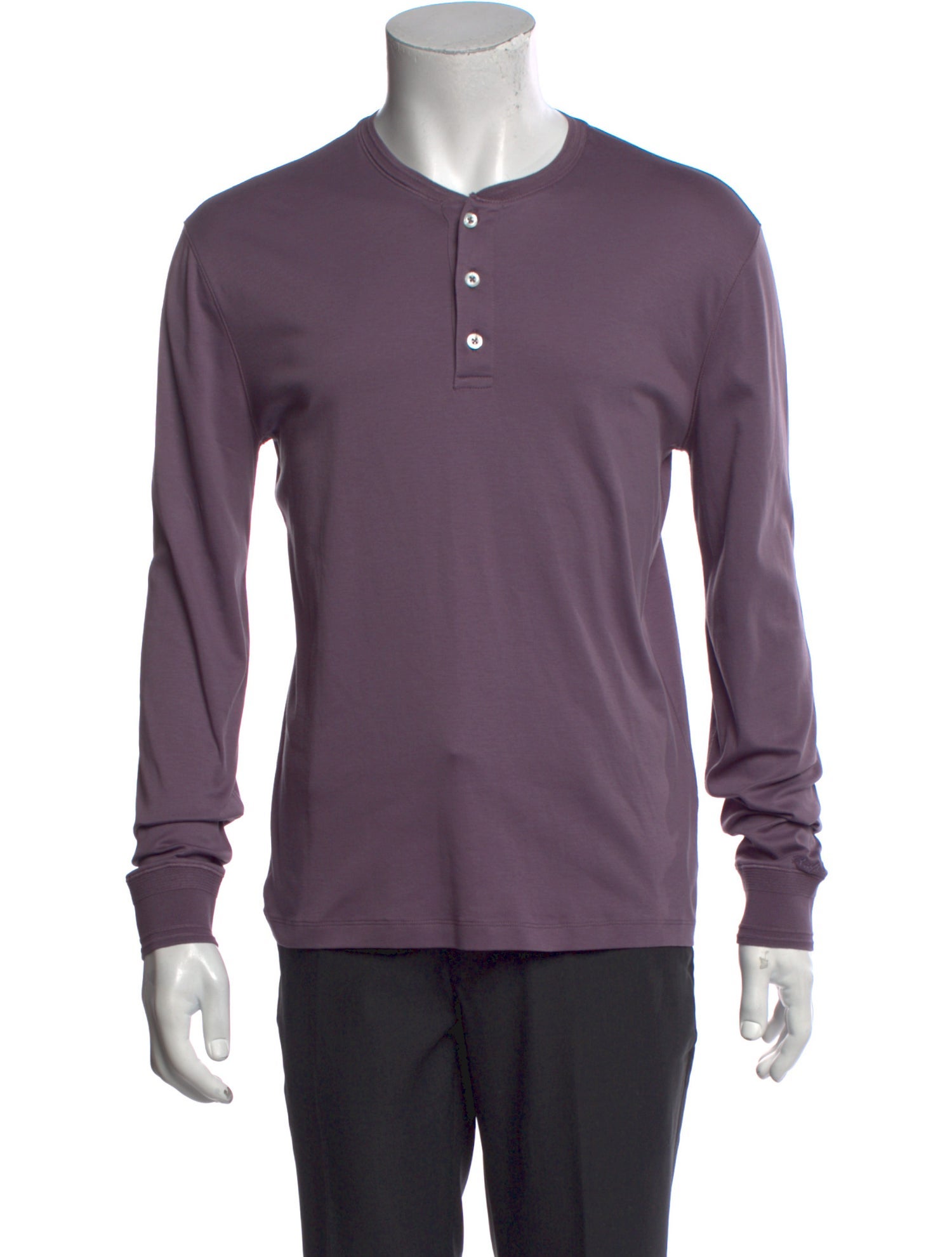 Ralph Lauren Purple Label Crew Neck Long Sleeve Henley