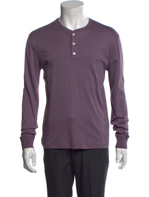 Ralph Lauren Purple Label Crew Neck Long Sleeve Henley