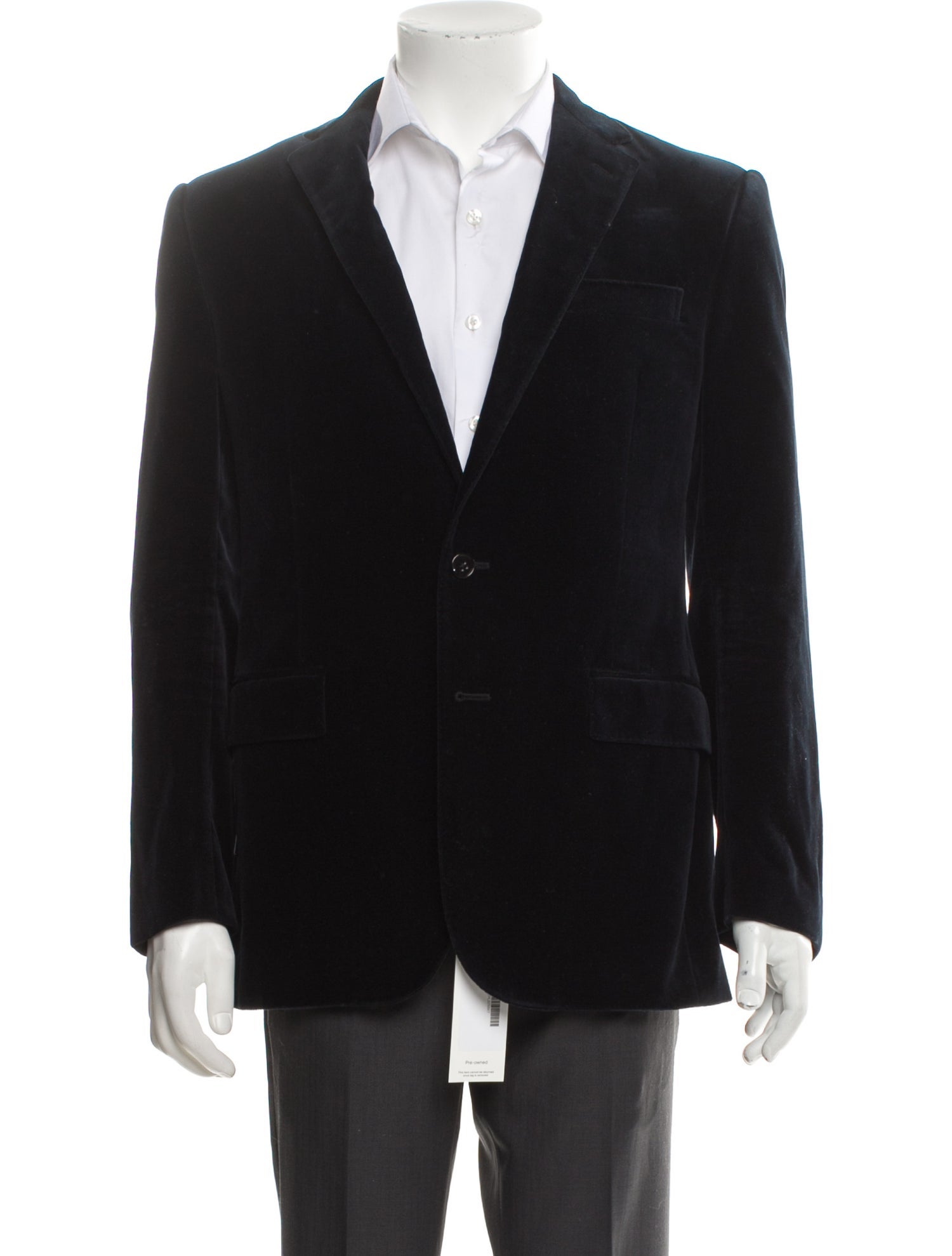 Ralph Lauren Purple Label Stretch Velvet Anthony 2B Blazer