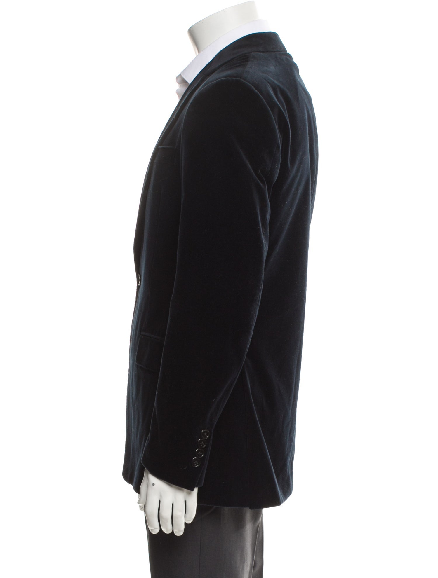 Ralph Lauren Purple Label Stretch Velvet Anthony 2B Blazer