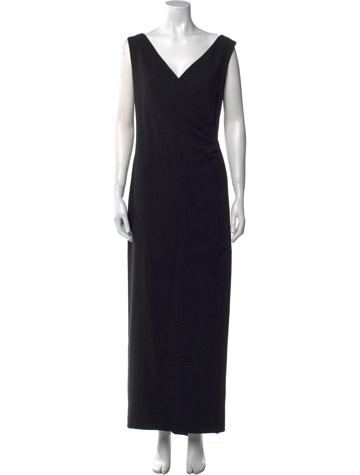 Ralph Lauren Purple Label V-Neck Long Dress