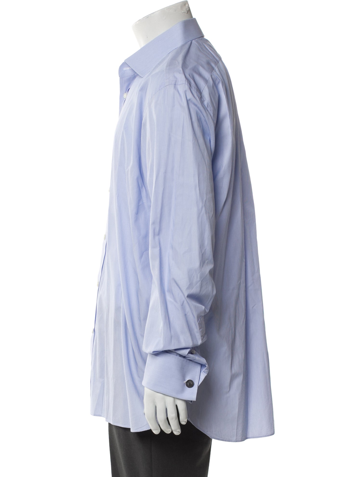 Ralph Lauren Purple Label Striped Long Sleeve Dress Shirt