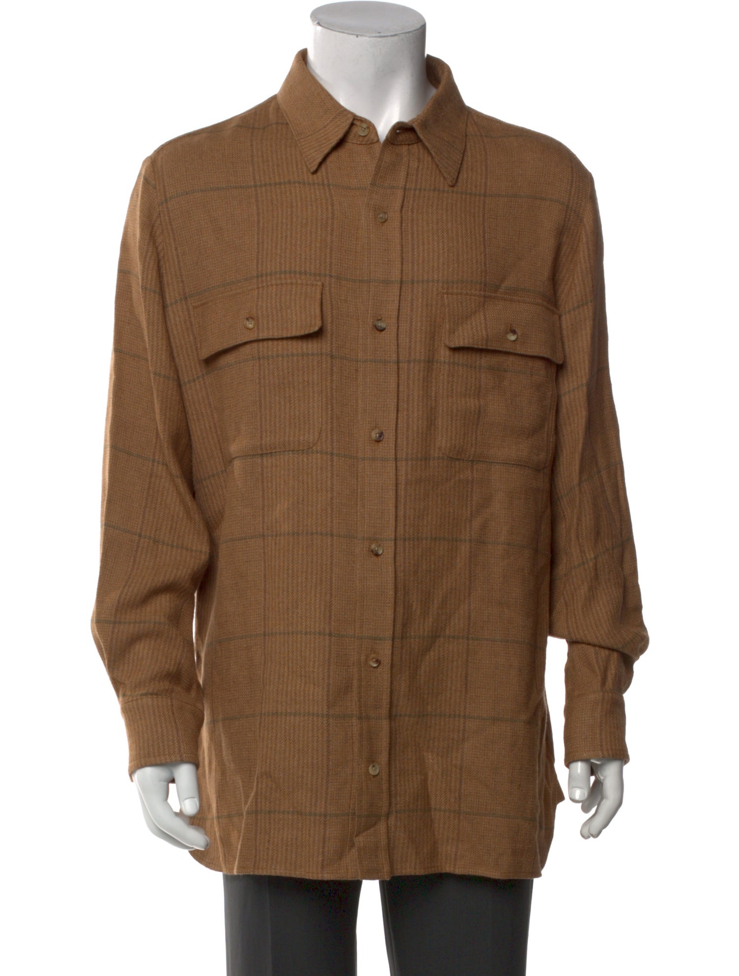 Ralph Lauren Purple Label Silk Long Sleeve Shirt w/ Tags