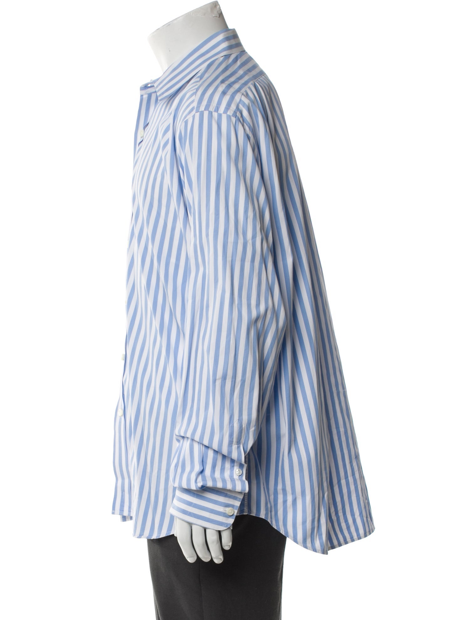 Ralph Lauren Purple Label Striped Long Sleeve Dress Shirt