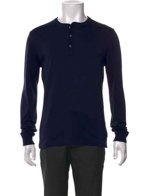 Ralph Lauren Purple Label Crew Neck Long Sleeve Henley