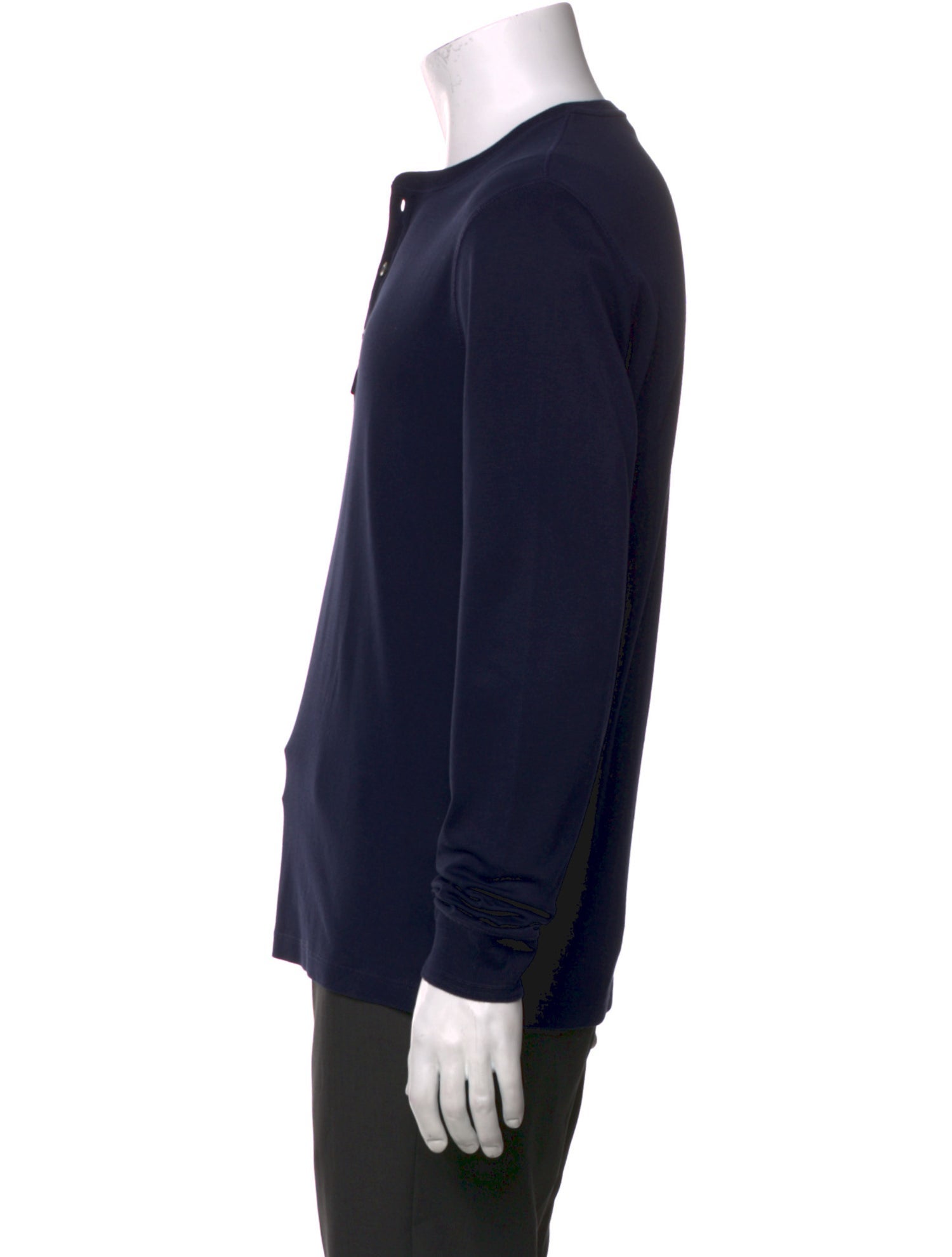 Ralph Lauren Purple Label Crew Neck Long Sleeve Henley