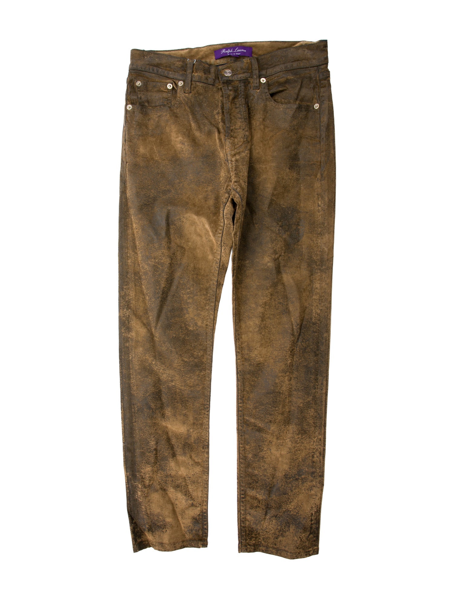 Ralph Lauren Purple Label Paisley Print Corduroy Pants