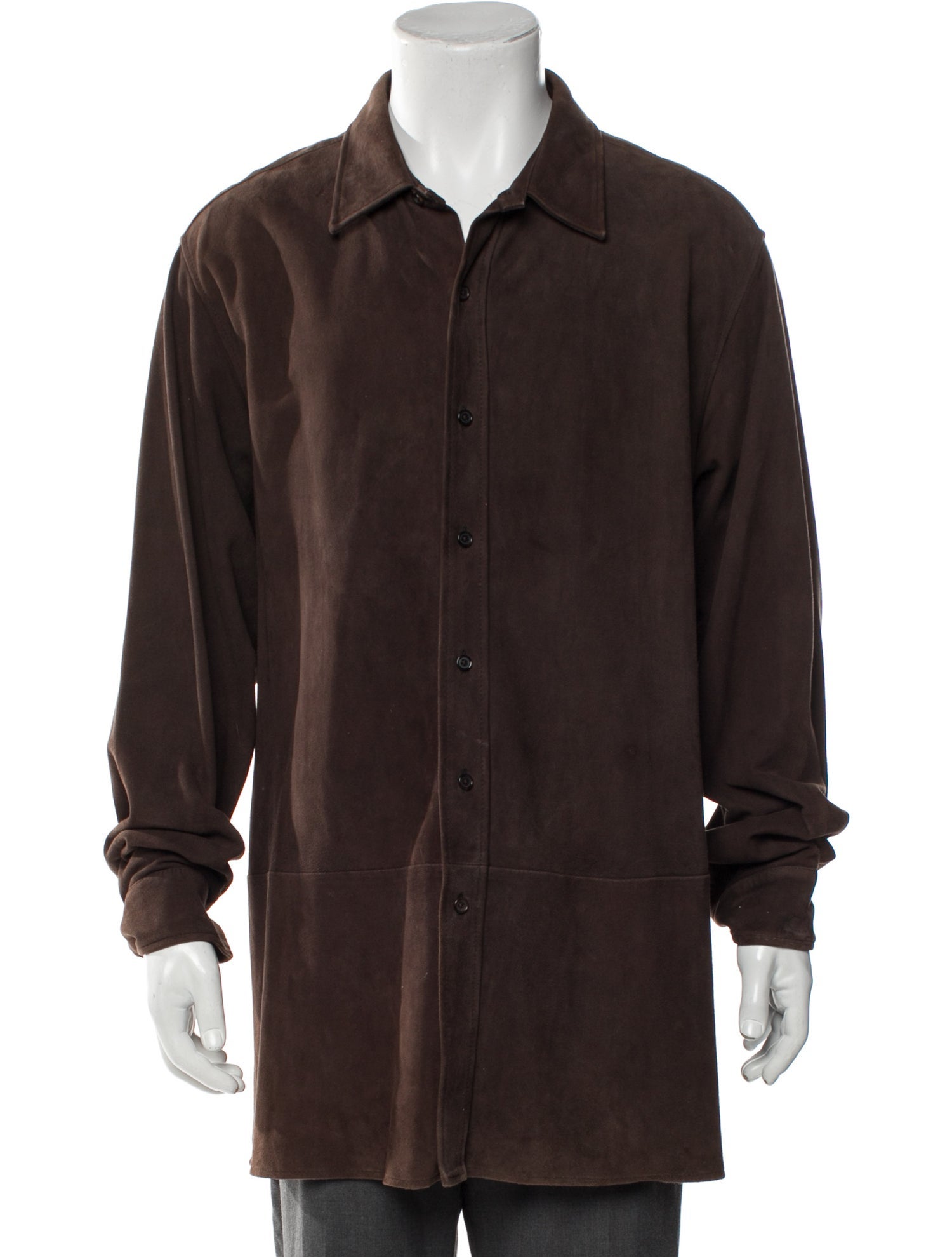Ralph Lauren Purple Label Suede Overcoat