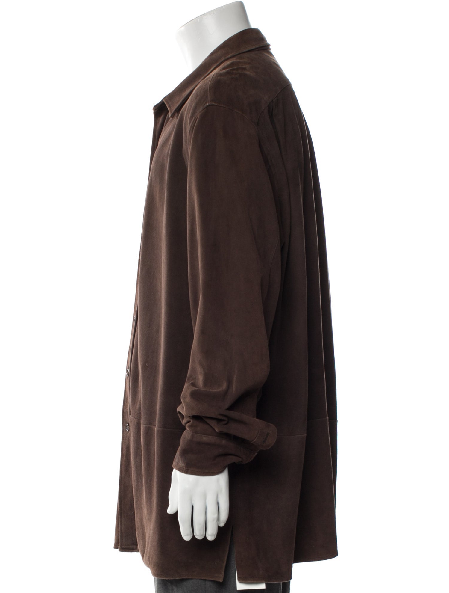 Ralph Lauren Purple Label Suede Overcoat