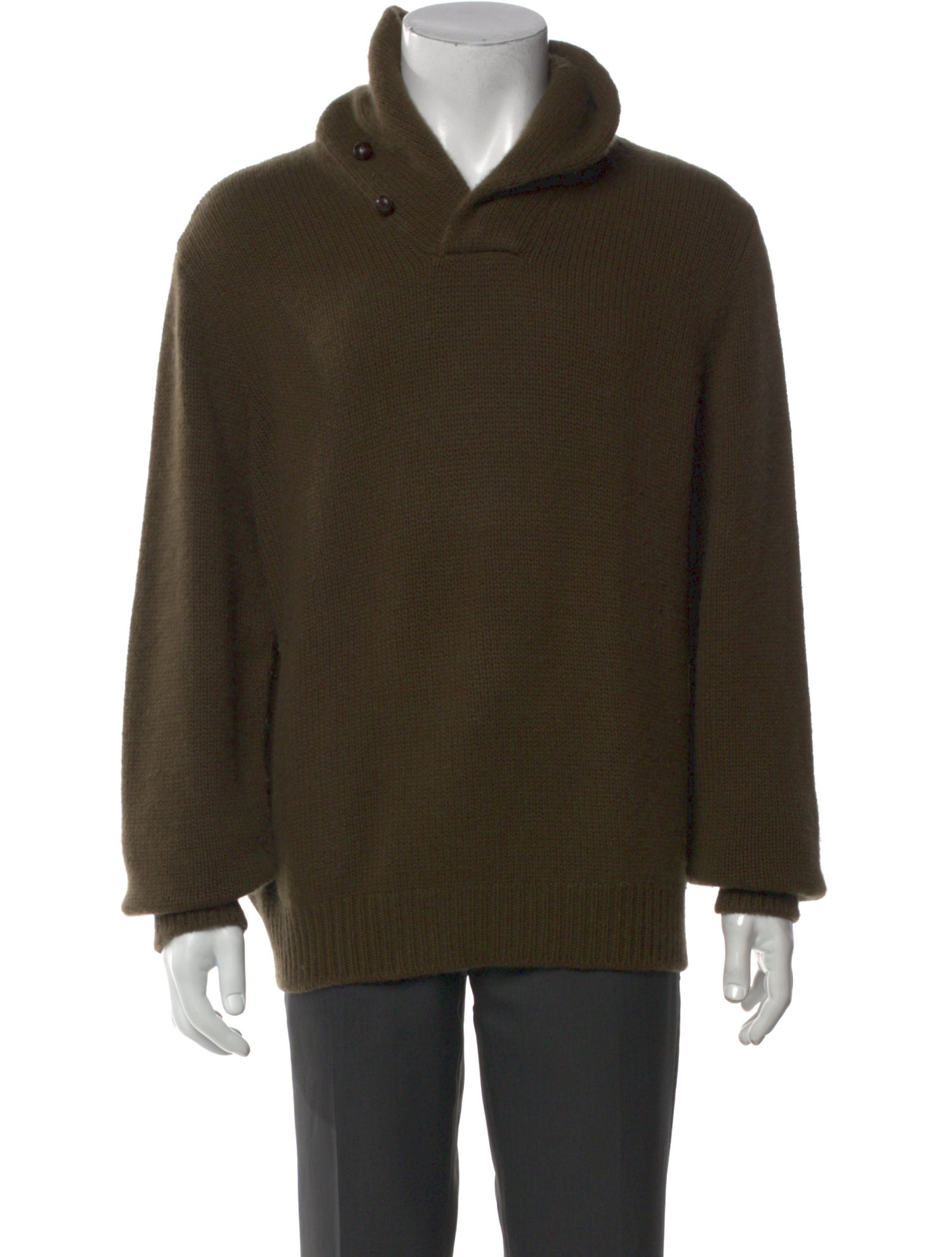 Ralph Lauren Purple Label Cashmere Mock Neck Pullover
