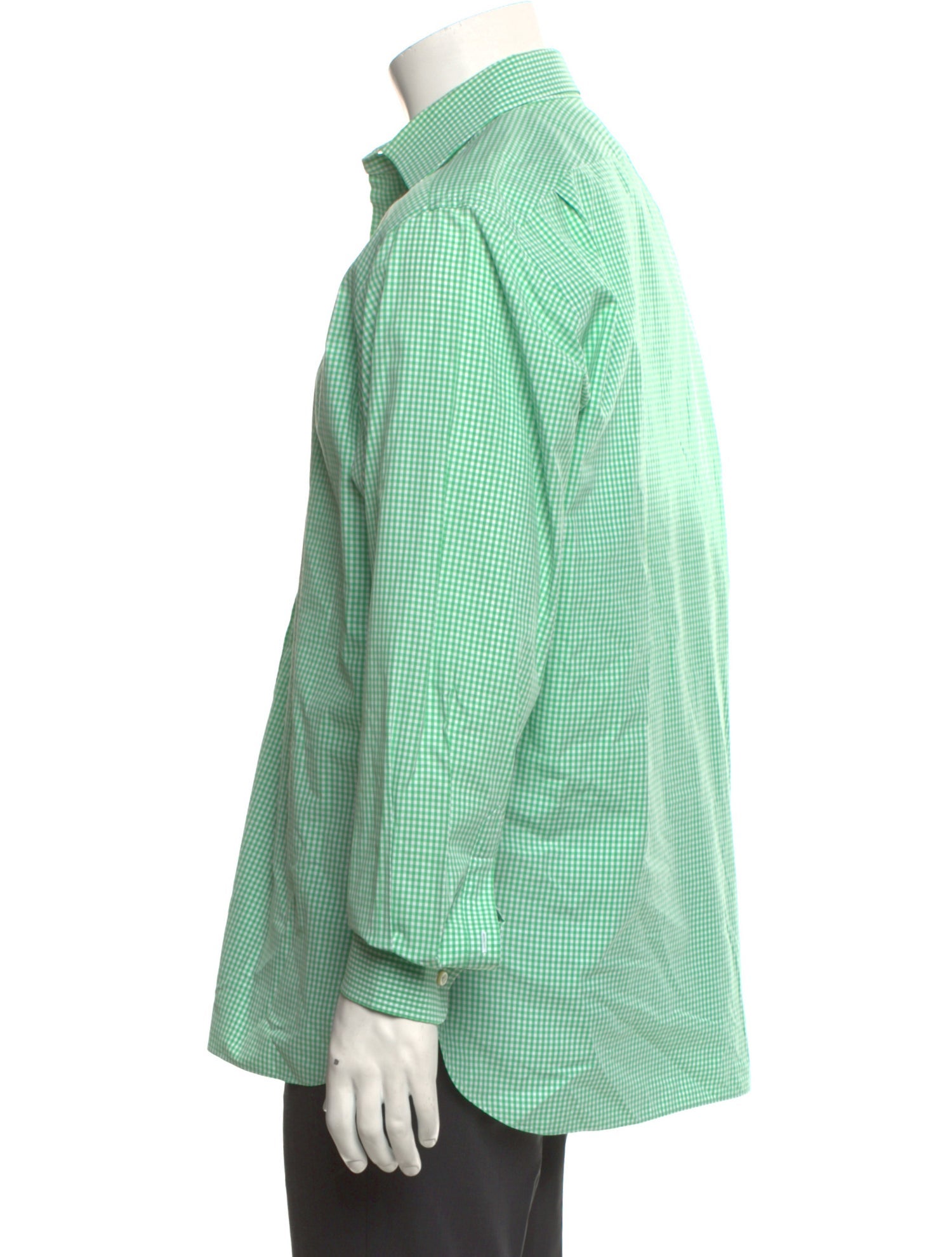 Ralph Lauren Purple Label Plaid Print Long Sleeve Shirt