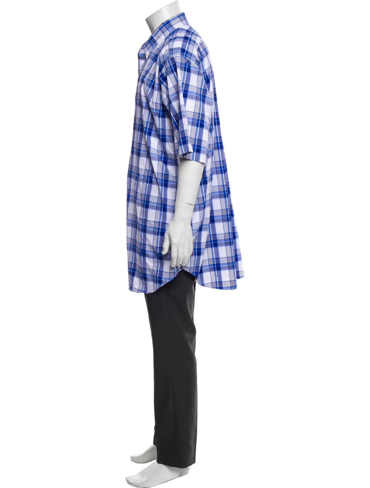 Ralph Lauren Purple Label Plaid Print Short Sleeve Shirt w/ Tags