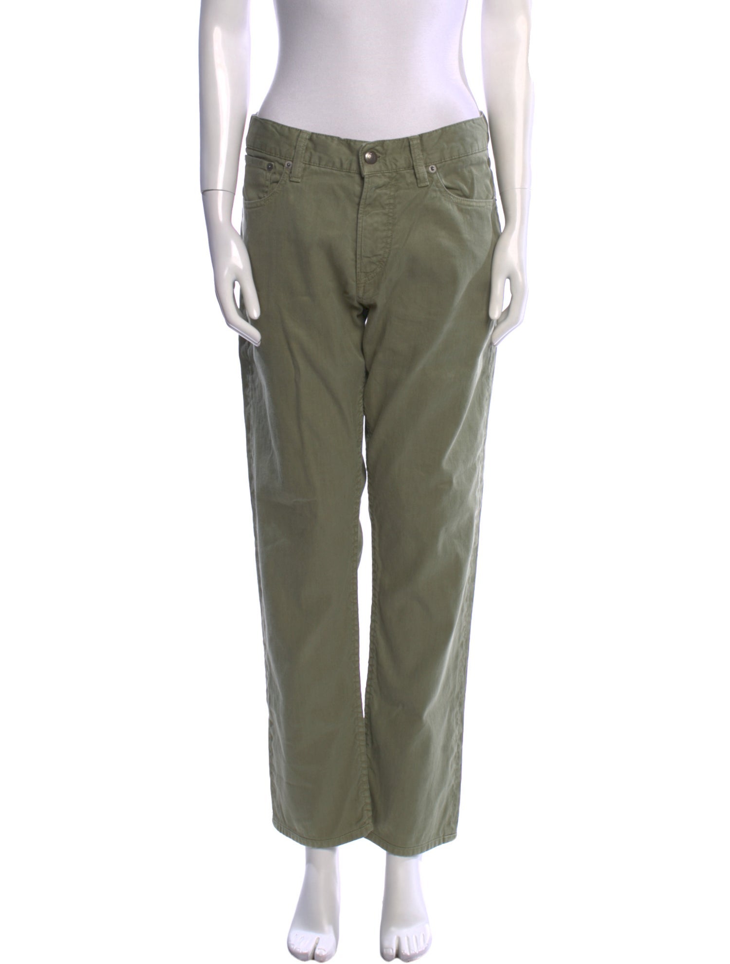 Ralph Lauren Collection Linen Straight Leg Pants