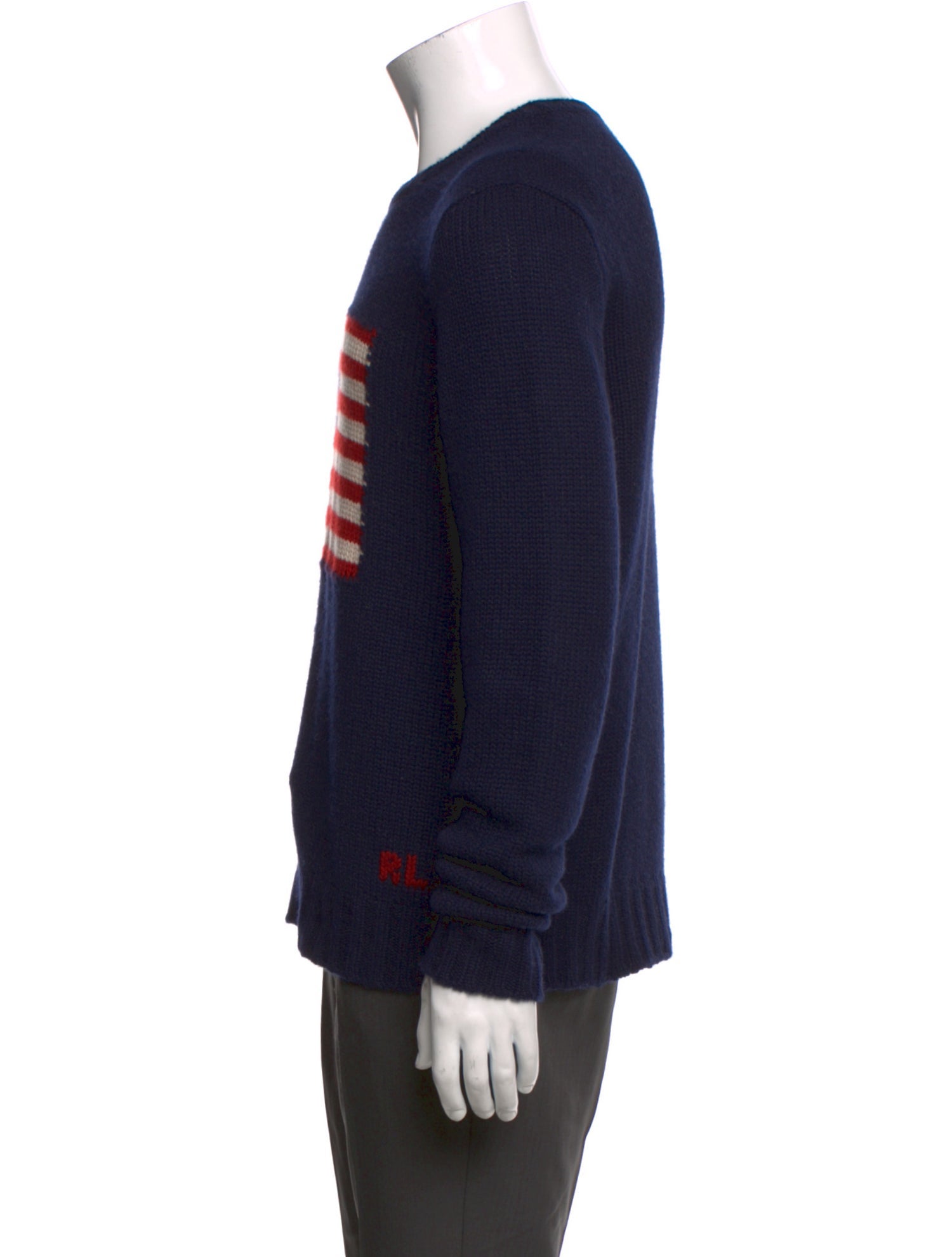 Ralph Lauren Purple Label Cashmere Graphic Print Pullover