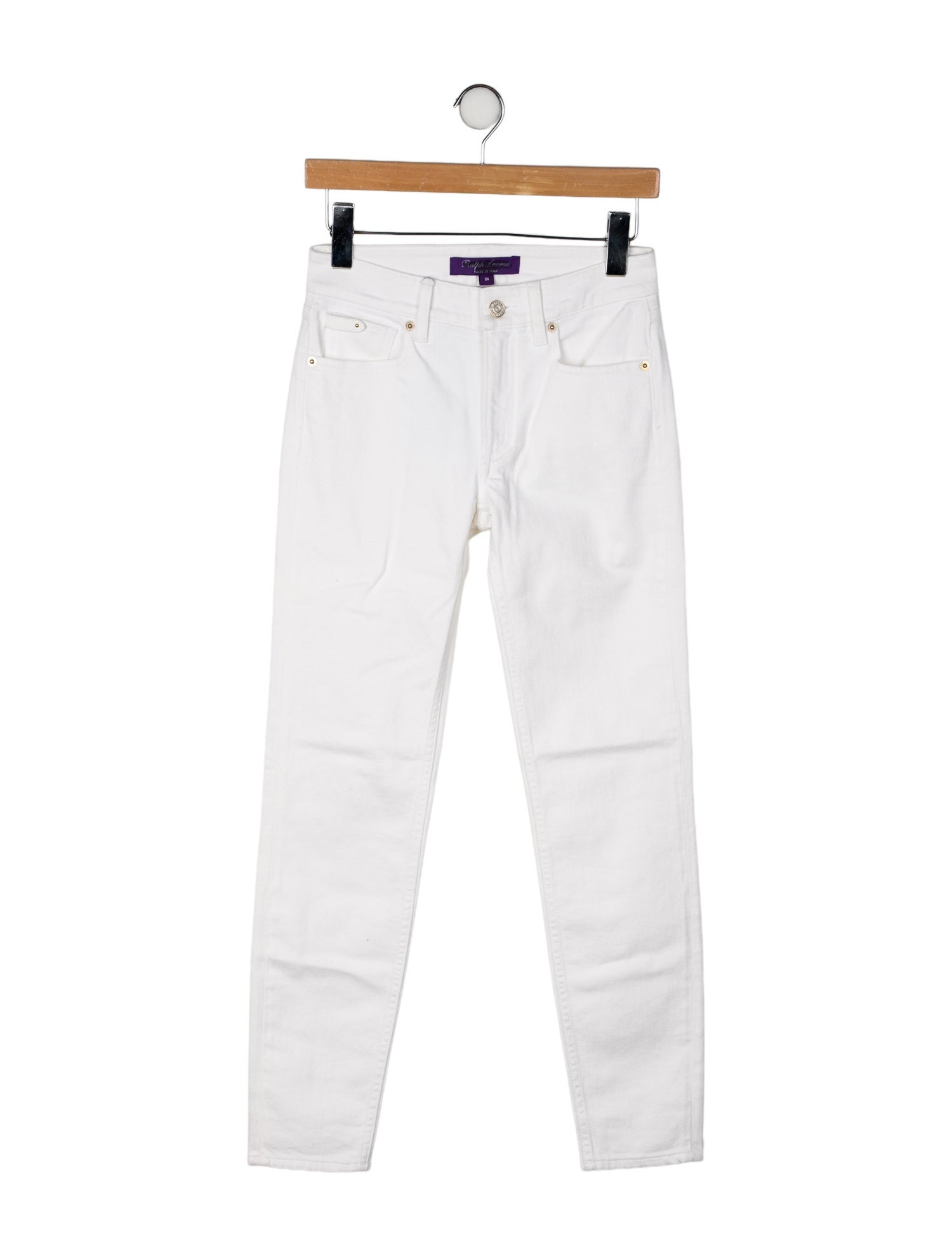 Ralph Lauren Purple Label Mid-Rise Skinny Leg Jeans