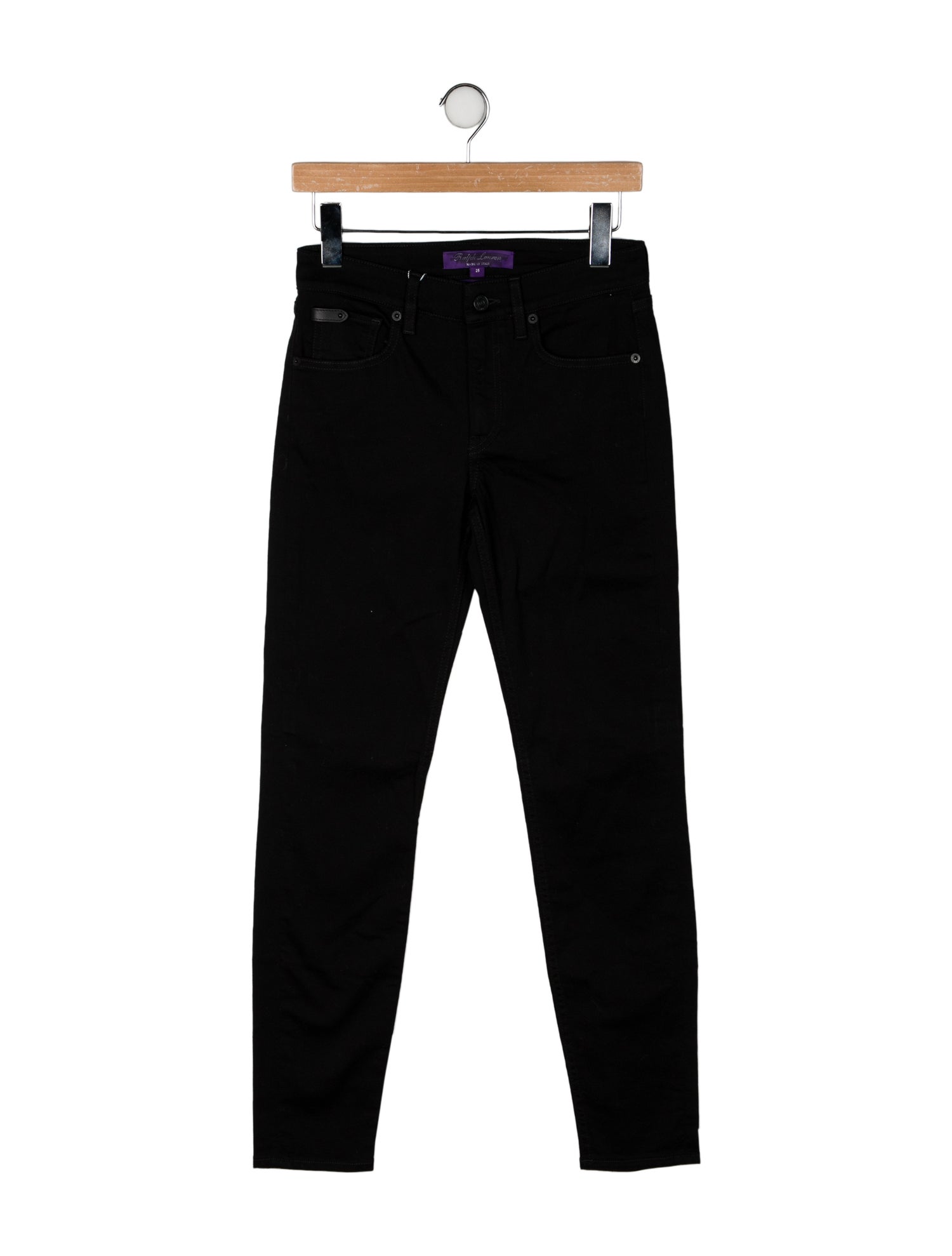 Ralph Lauren Purple Label Mid-Rise Skinny Leg Jeans