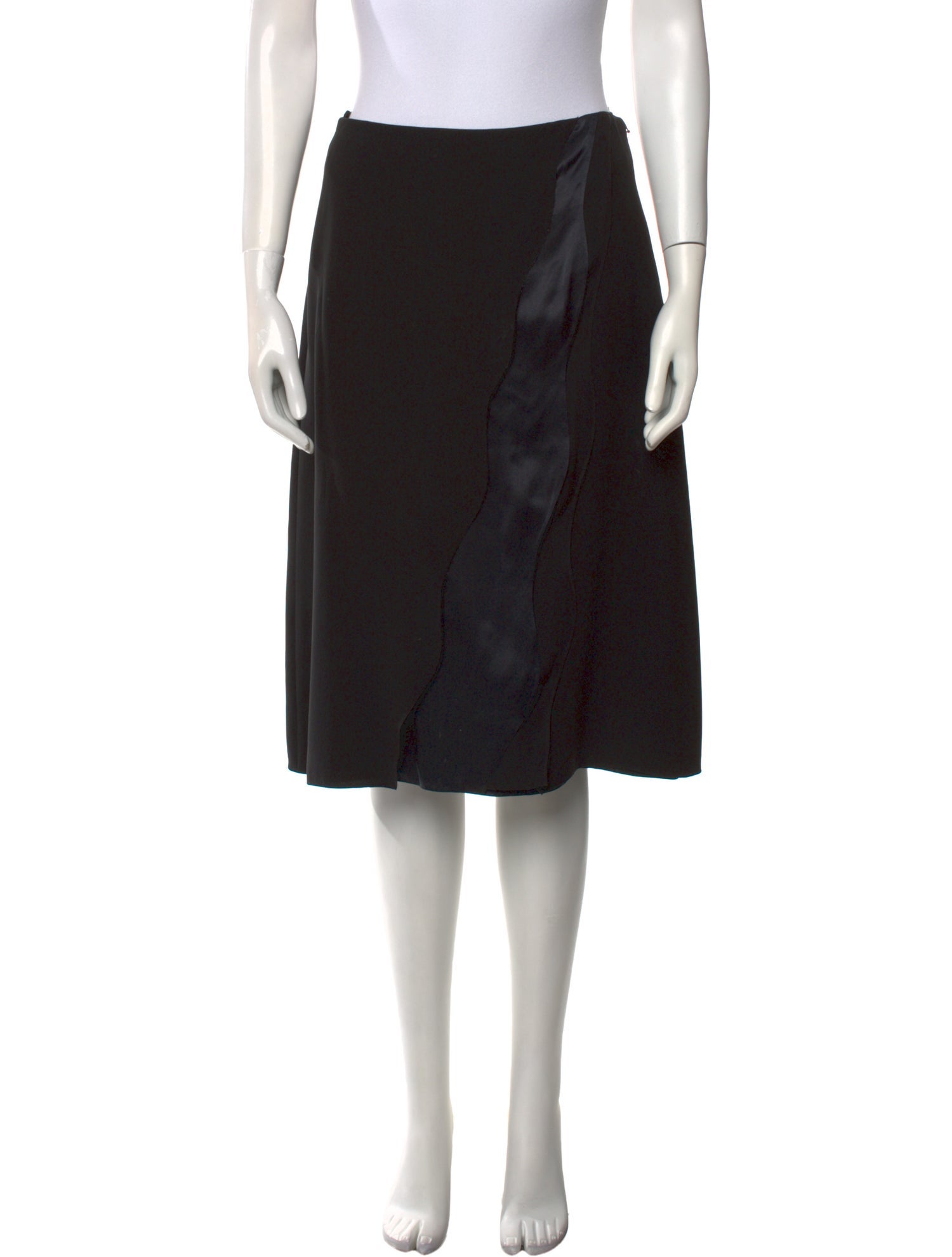 Ralph Lauren Purple Label Silk Knee-Length Skirt