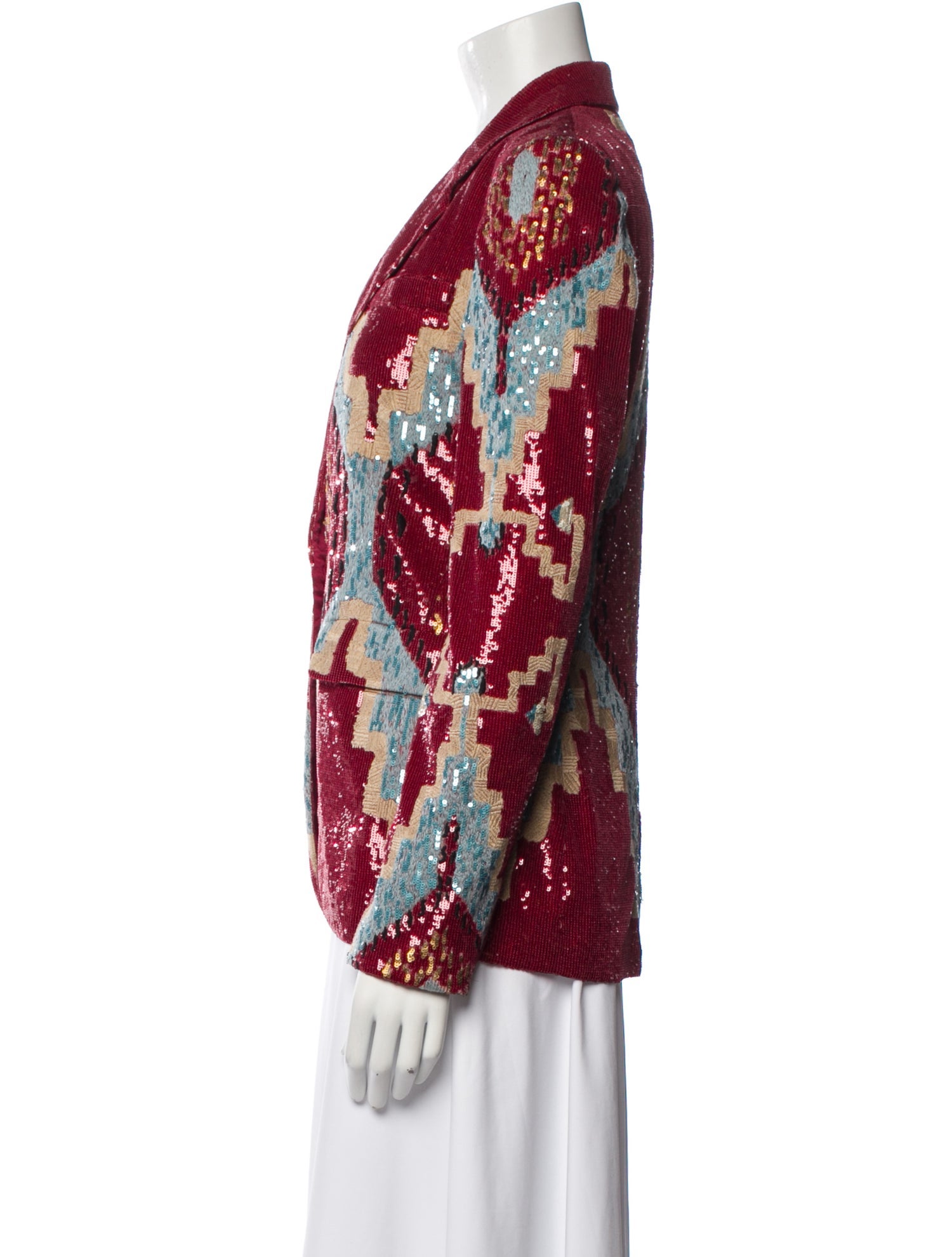 Ralph Lauren Collection Sequin Floral Print Blazer