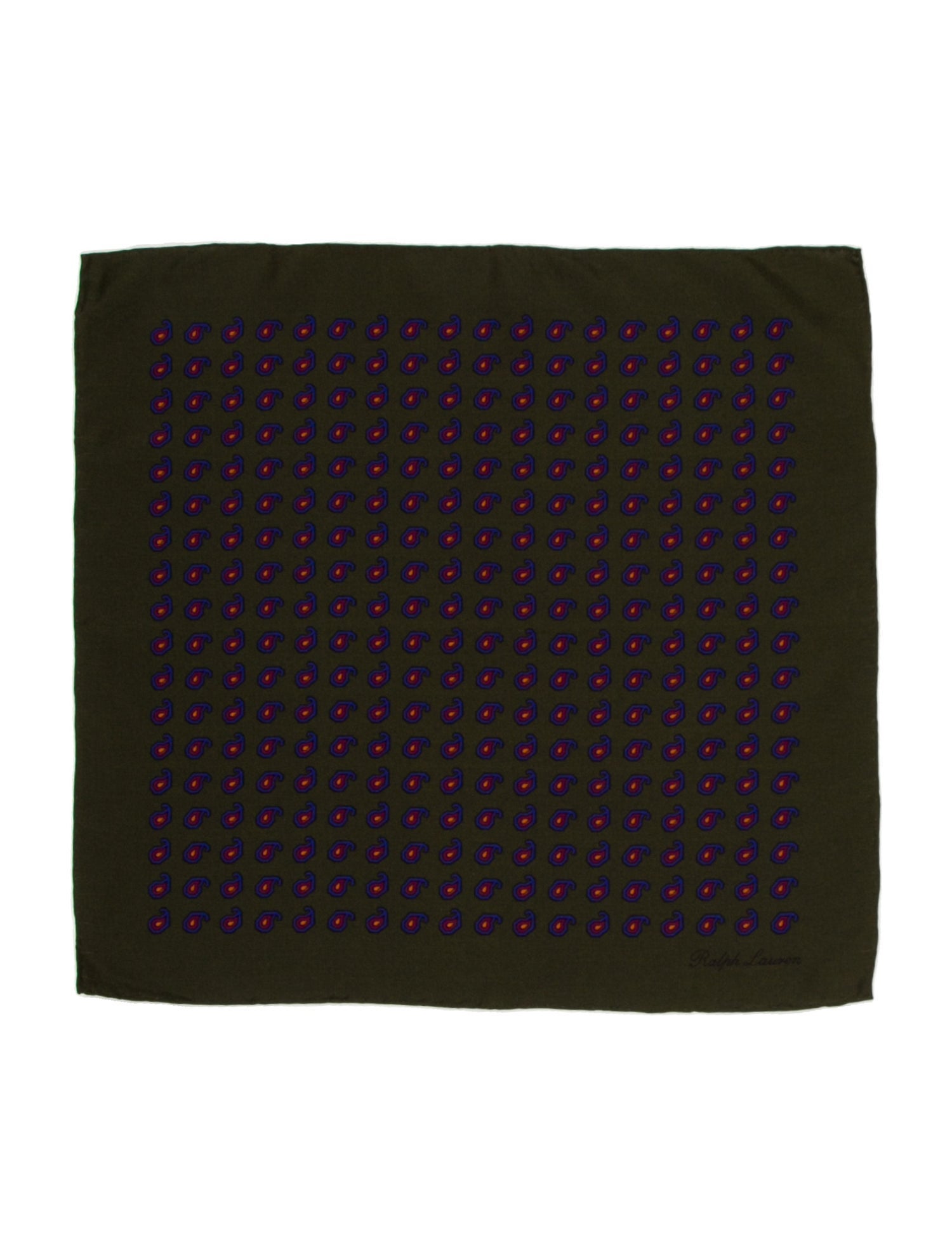 Ralph Lauren Purple Label Silk Paisley Print Scarf