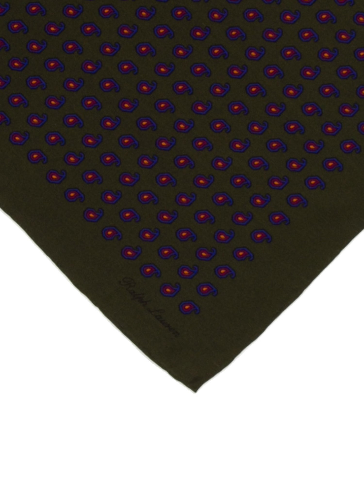 Ralph Lauren Purple Label Silk Paisley Print Scarf