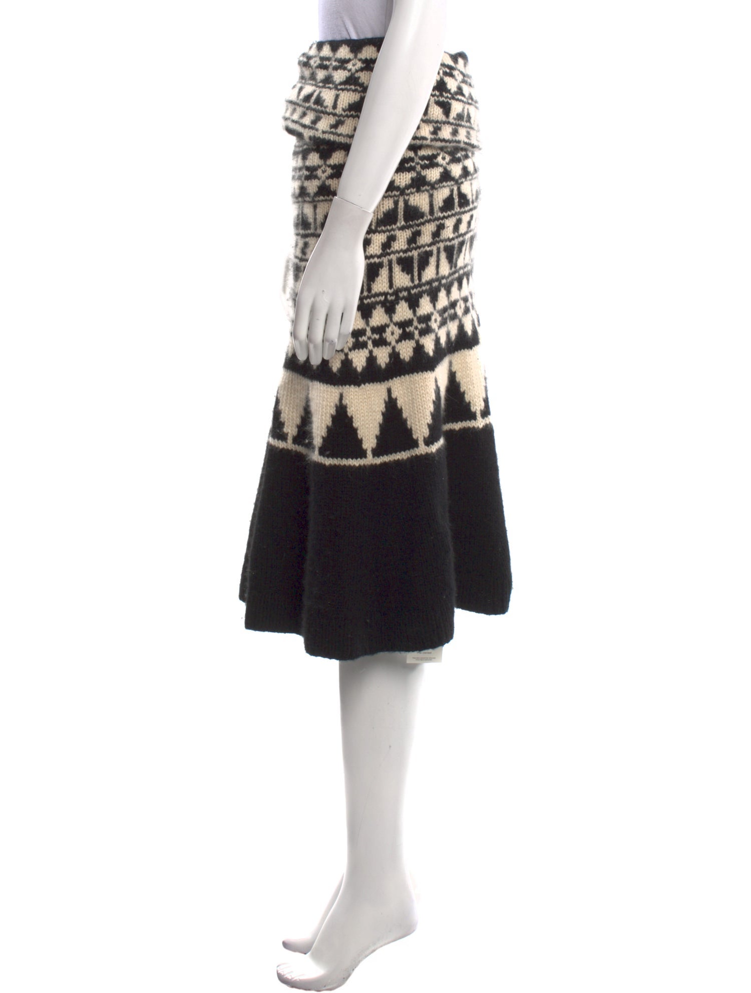 Ralph Lauren Purple Label Cashmere Midi Length Skirt