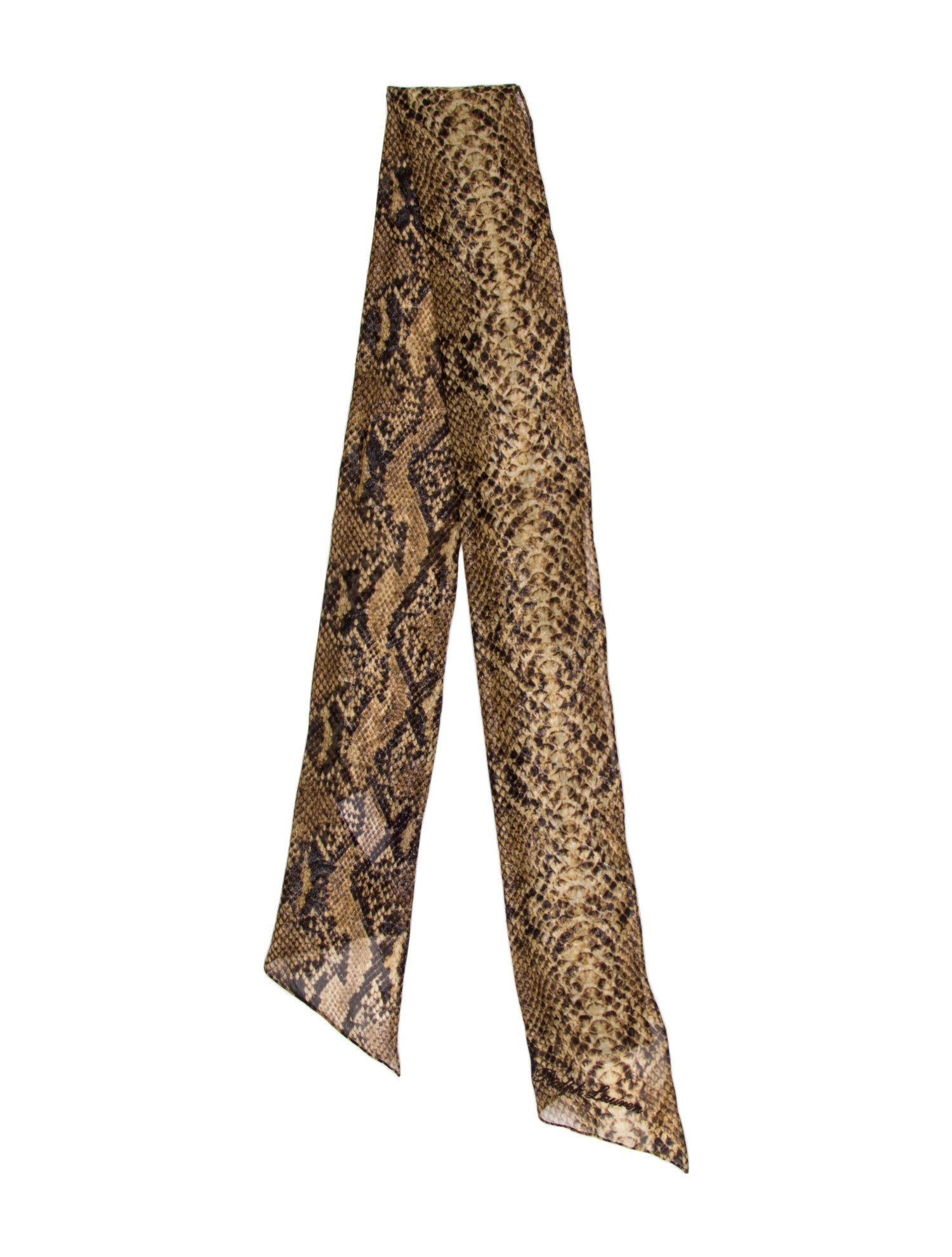 Ralph Lauren Purple Label Silk Printed Scarf w/ Tags