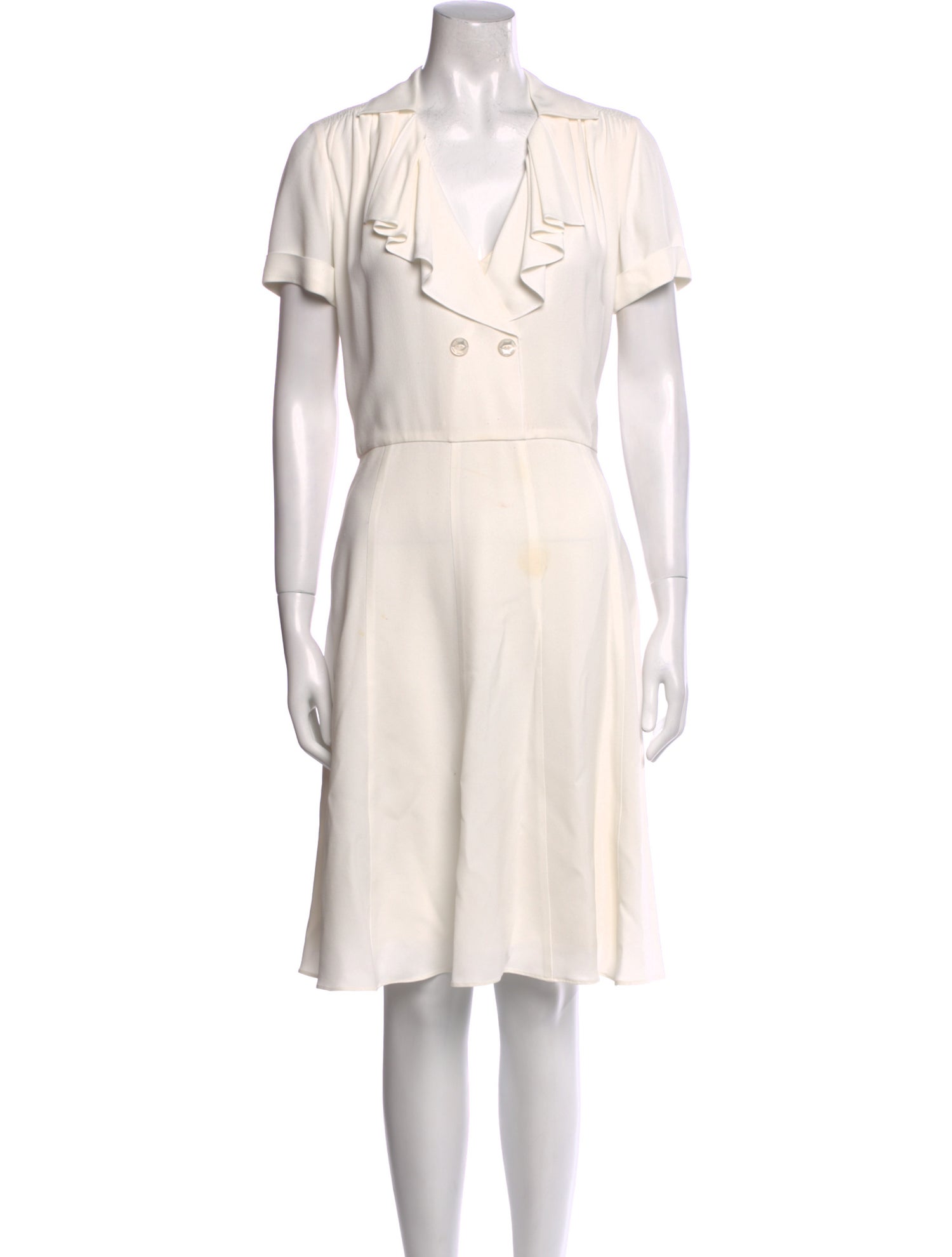 Ralph Lauren Purple Label V-Neck Knee-Length Dress