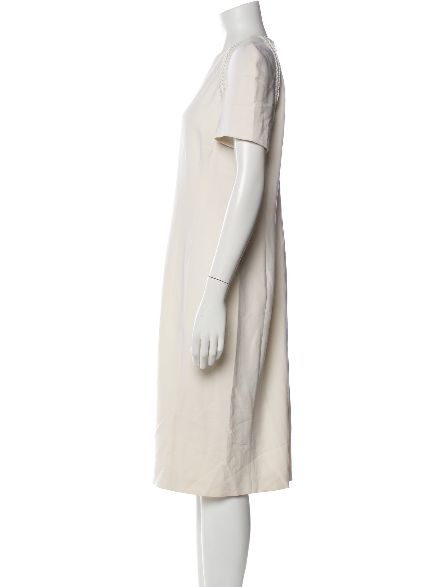 Ralph Lauren Purple Label Virgin Wool Midi Length Dress