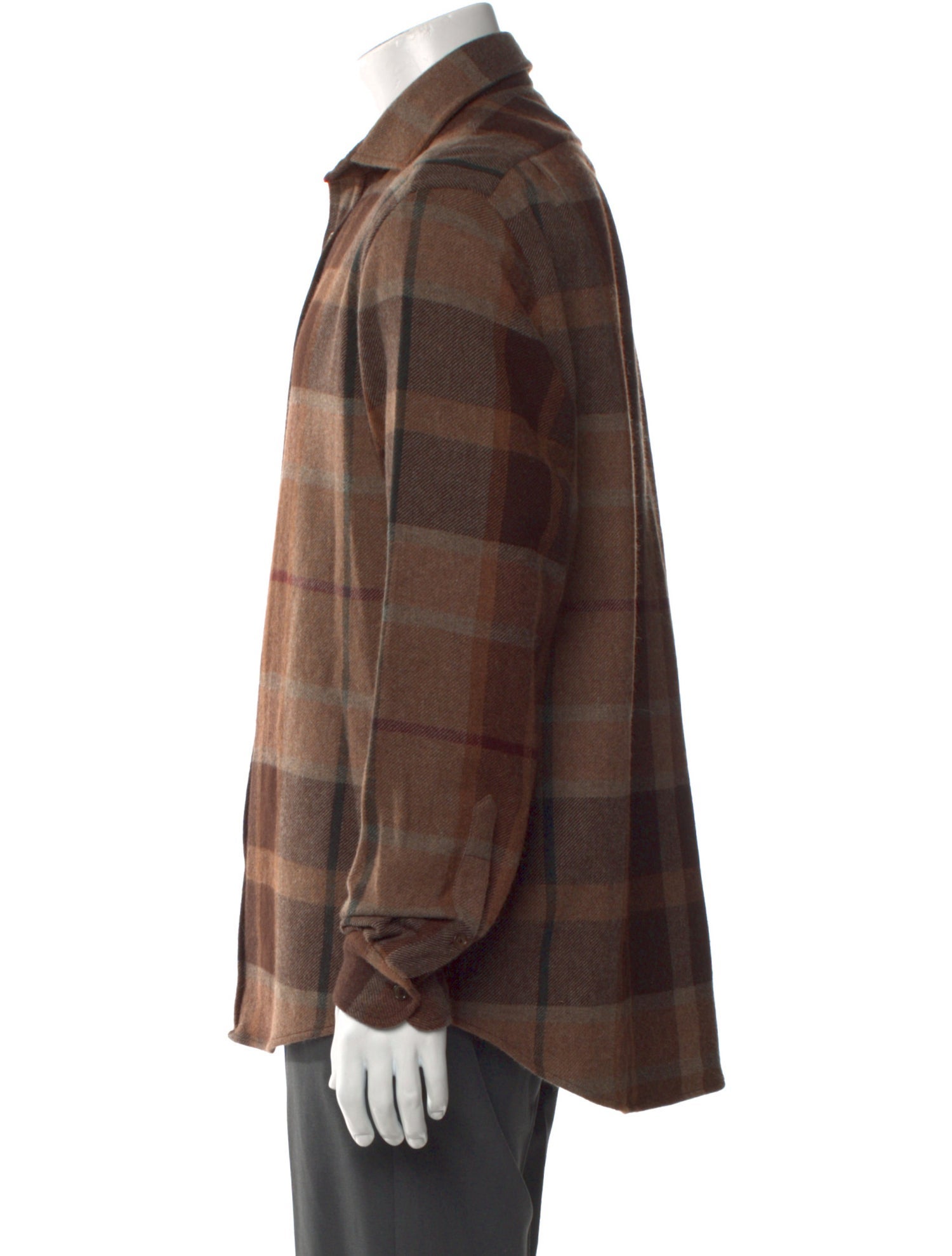 Ralph Lauren Purple Label Wool Plaid Print Polo Sweater w/ Tags