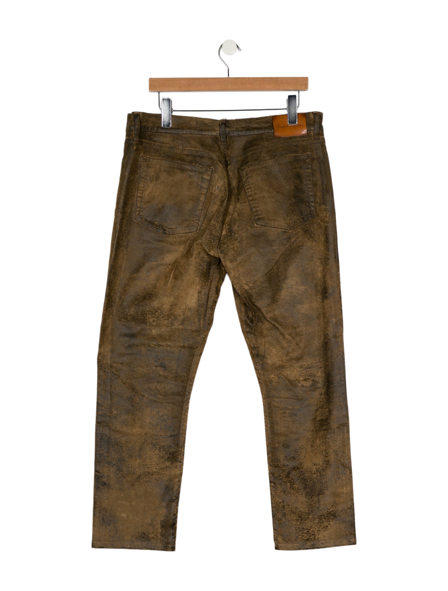 Ralph Lauren Purple Label High-Rise Straight Leg Jeans