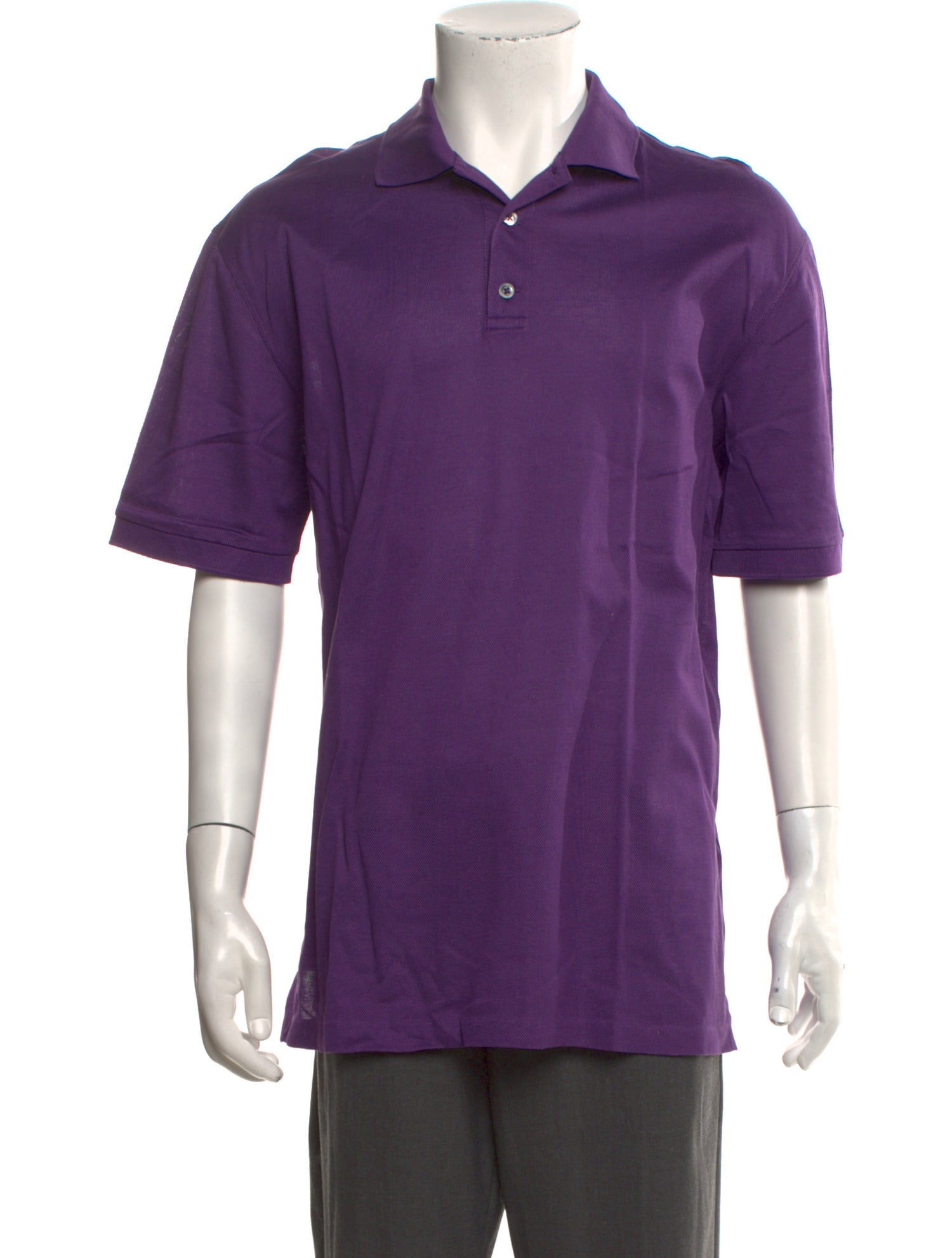 Ralph Lauren Purple Label Collar Short Sleeve Polo Shirt
