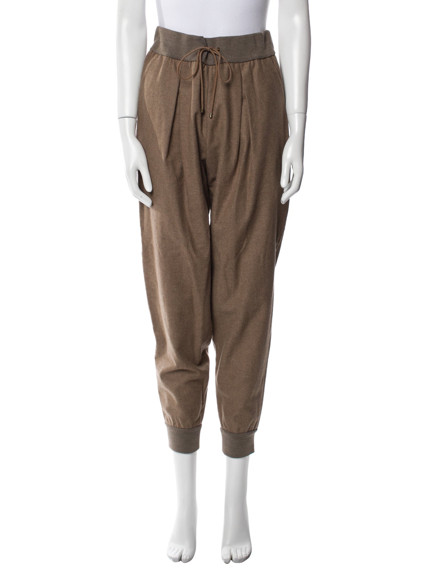 Ralph Lauren Purple Label Wool Pleated Accents Sweatpants