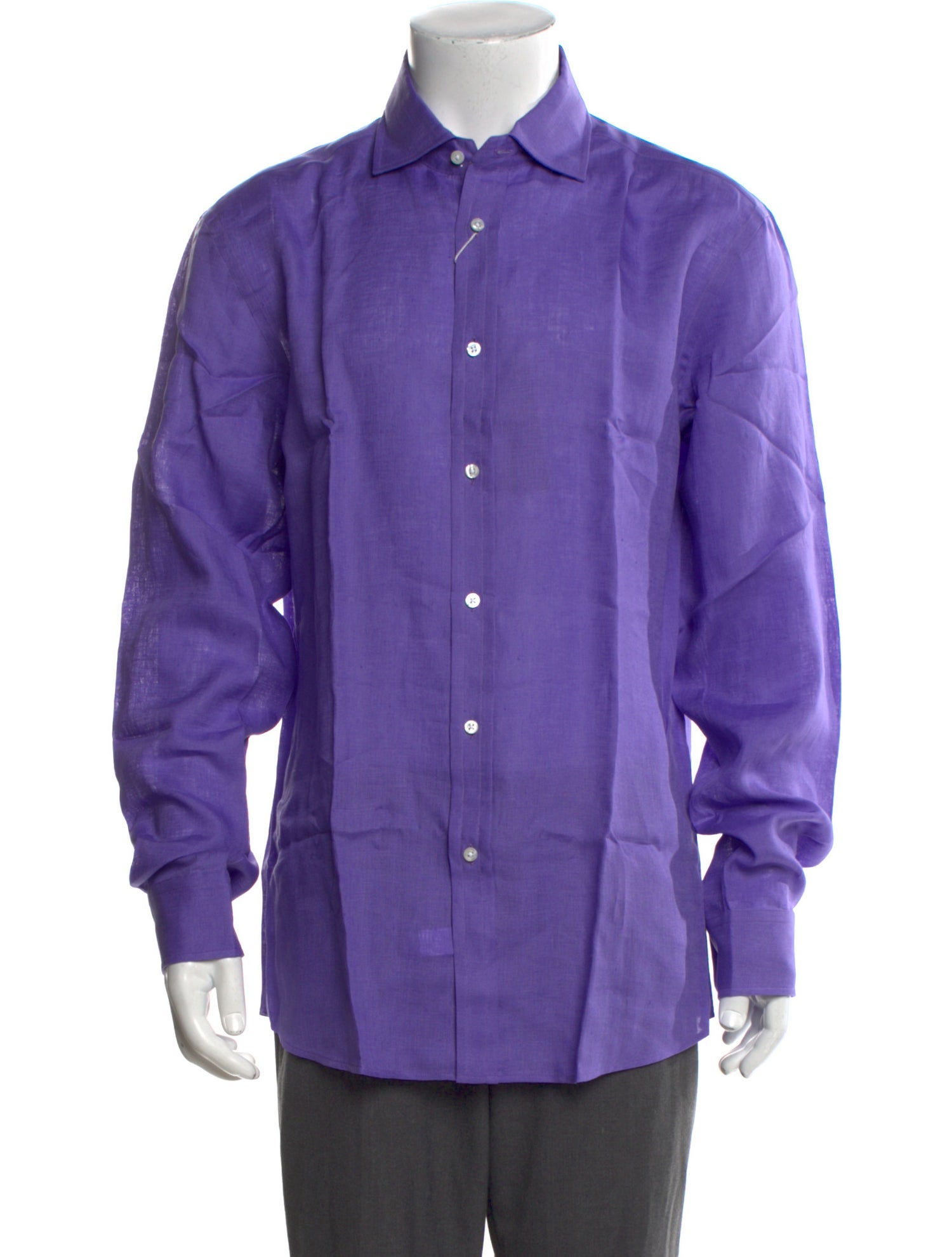 Ralph Lauren Purple Label Linen Long Sleeve Dress Shirt w/ Tags