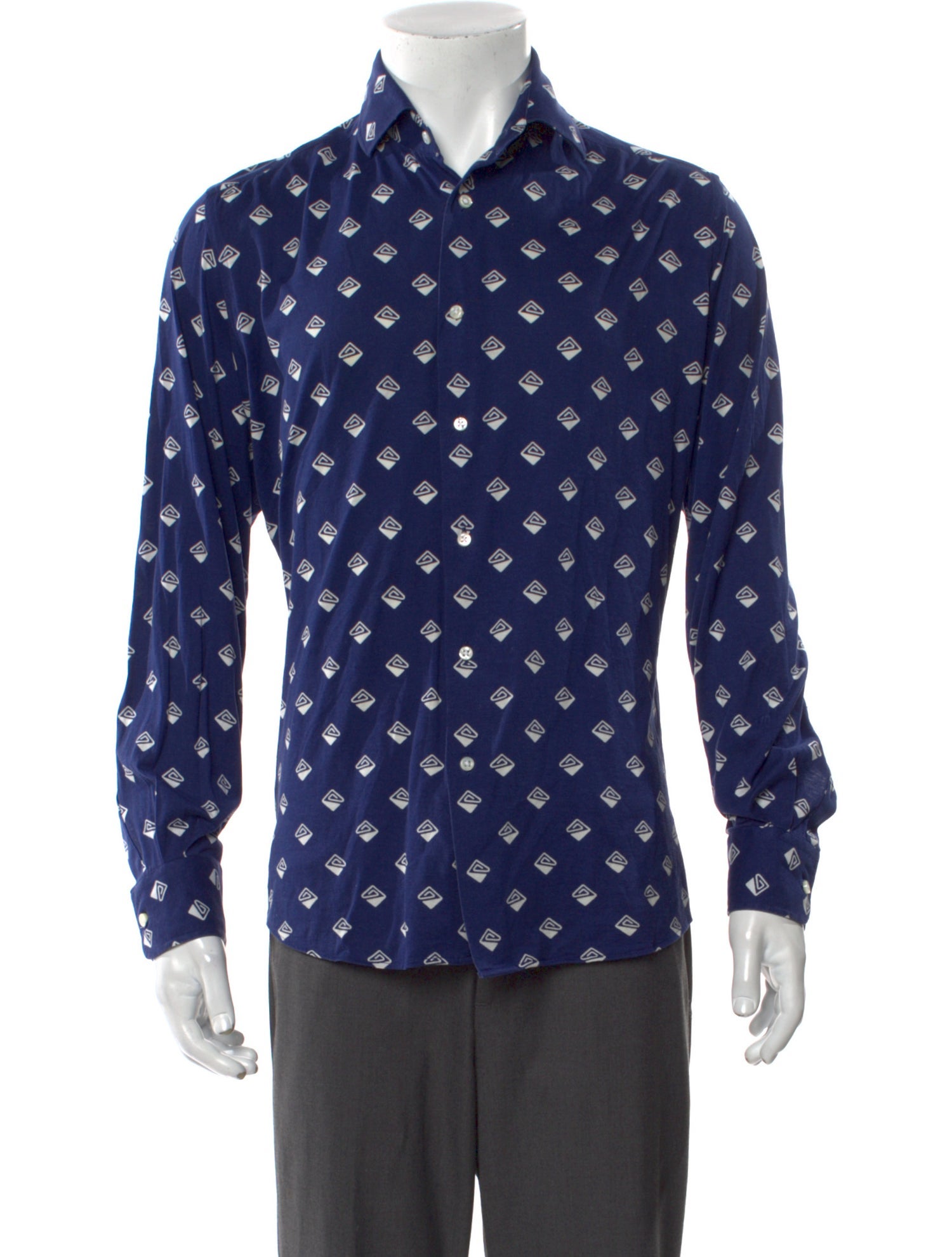 Ralph Lauren Purple Label Printed Long Sleeve Shirt