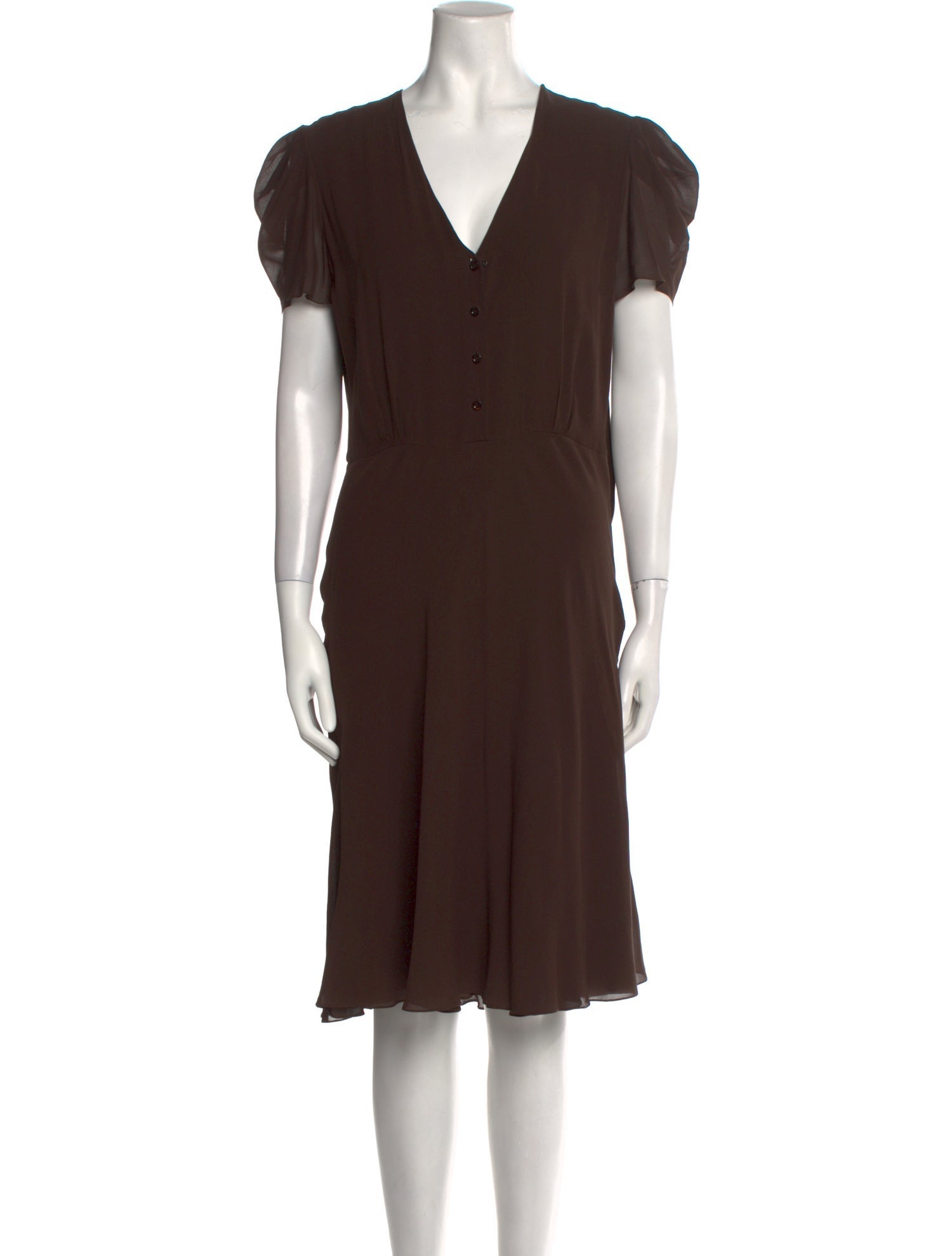 Ralph Lauren Purple Label Silk Knee-Length Dress