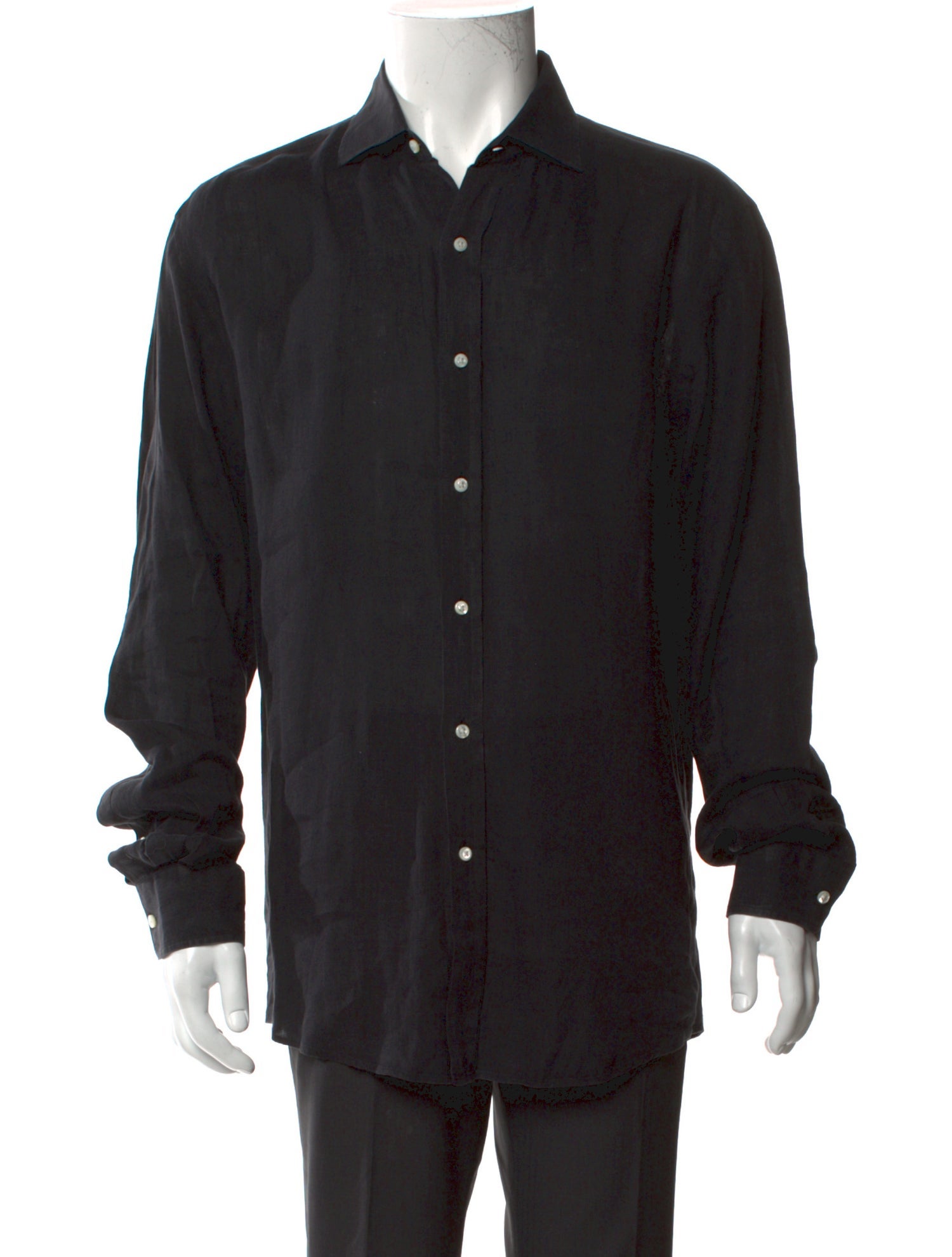 Ralph Lauren Purple Label Linen Long Sleeve Shirt