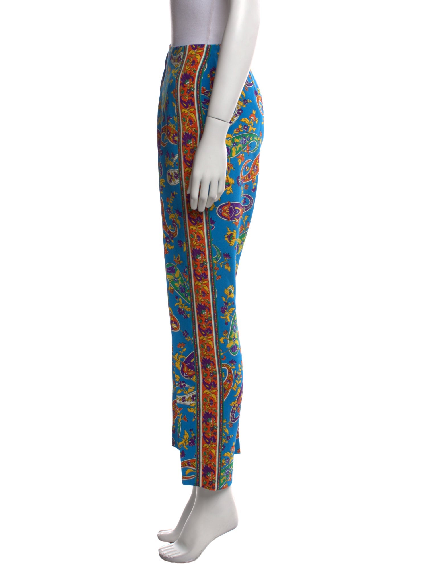 Ralph Lauren Purple Label Silk Straight Leg Pants