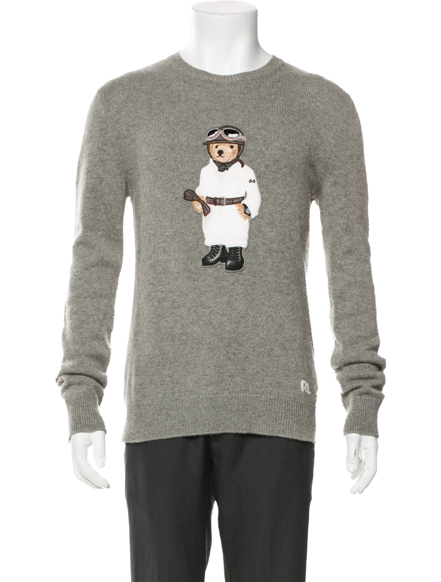 Ralph Lauren Purple Label Cashmere Graphic Print Pullover