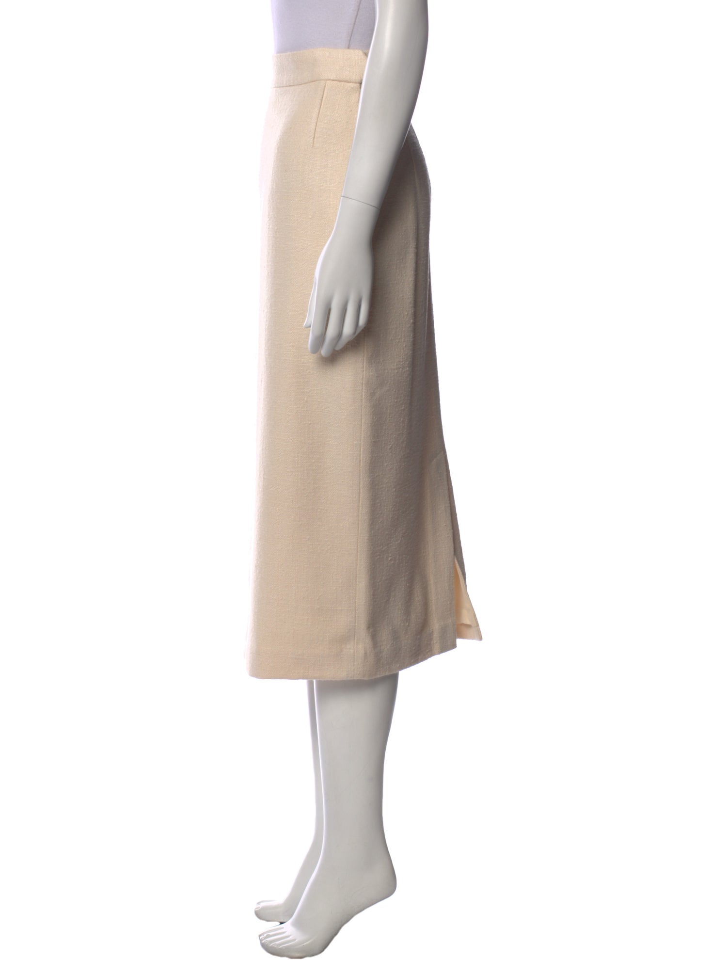 Ralph Lauren Purple Label Silk Midi Length Skirt