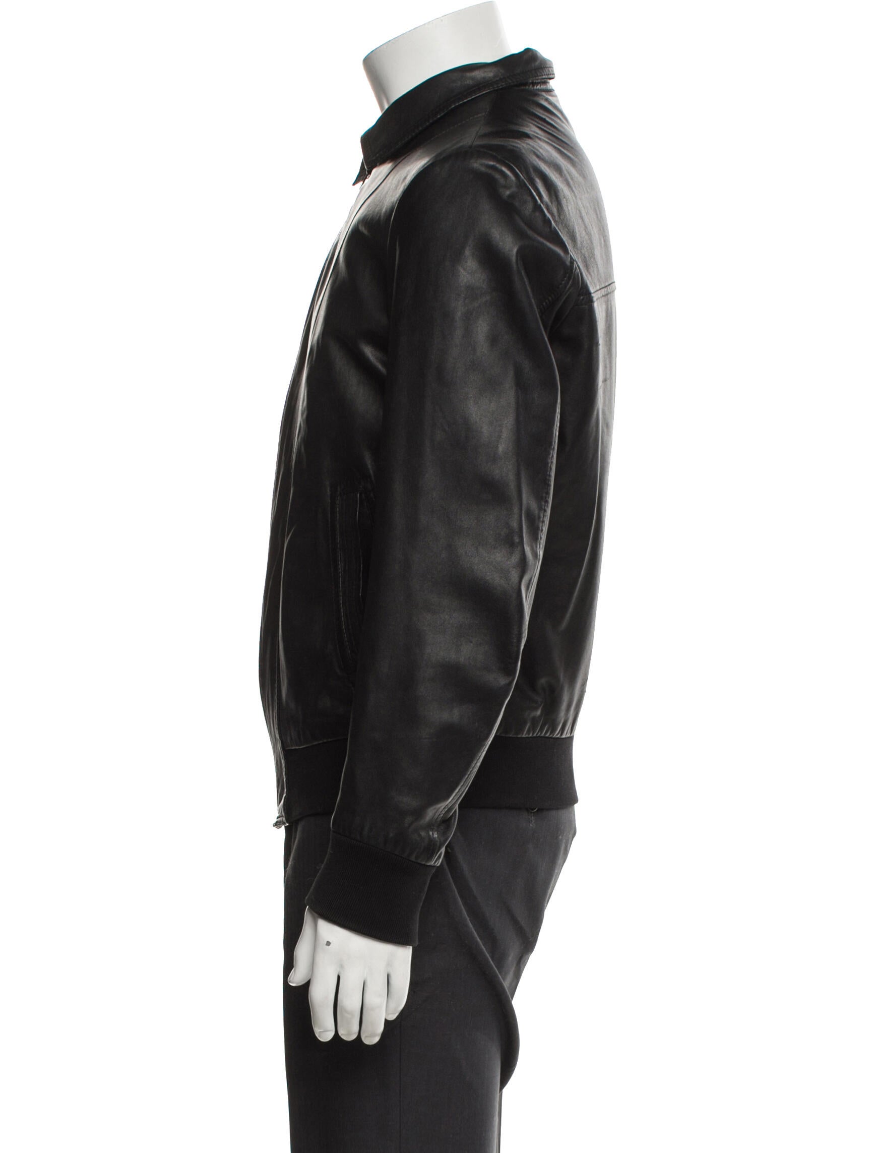 Ralph Lauren Purple Label Lambskin Bomber Jacket