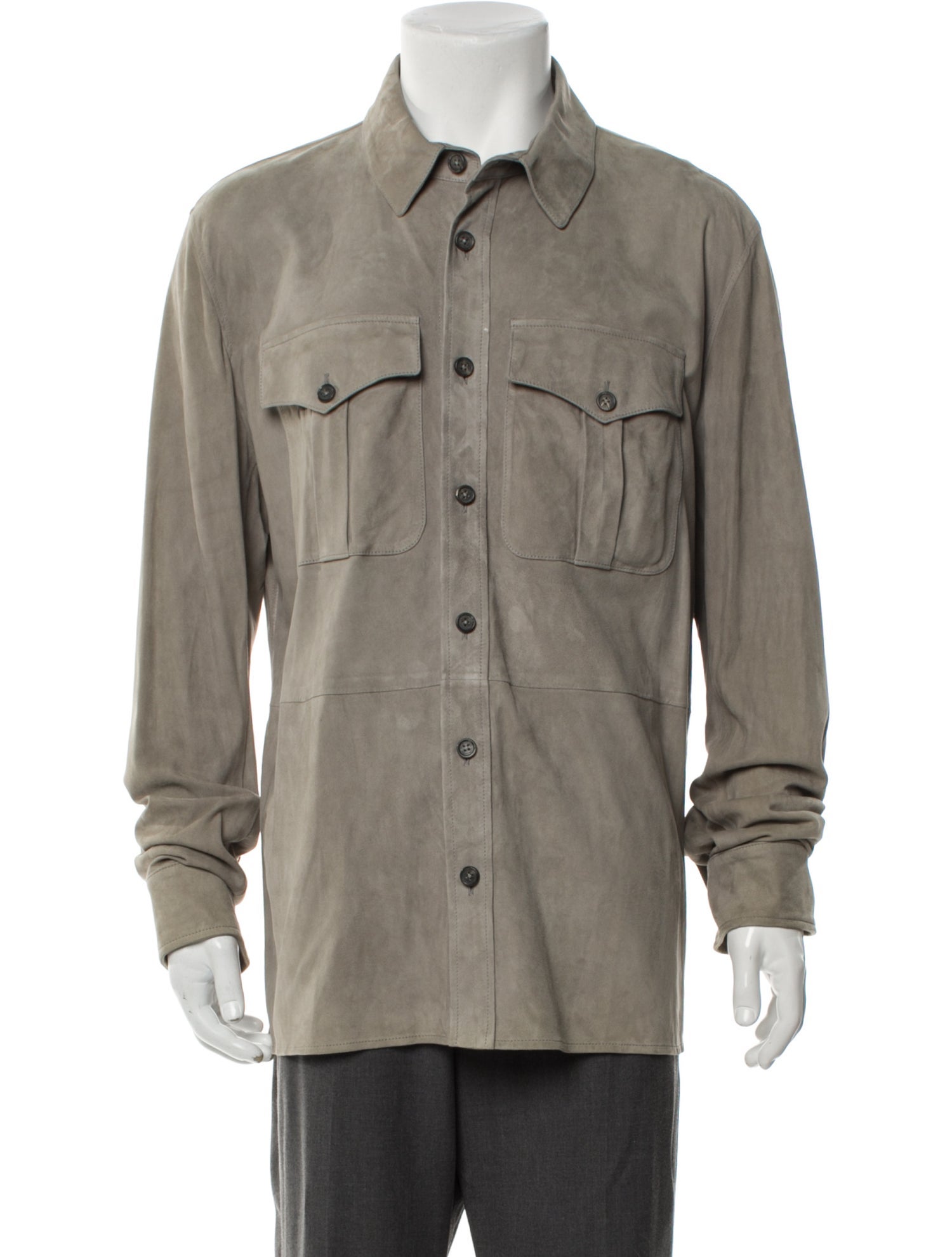 Ralph Lauren Purple Label Suede Utility Jacket