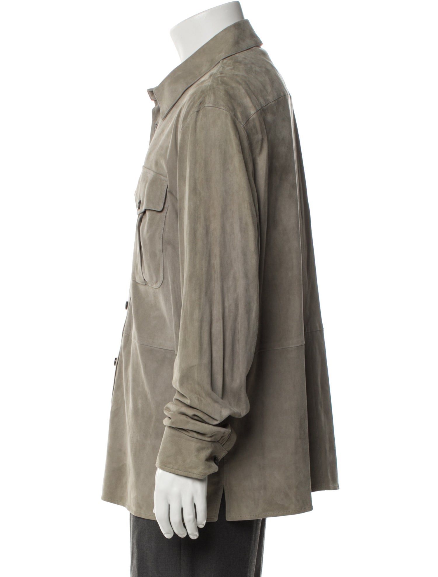 Ralph Lauren Purple Label Suede Utility Jacket