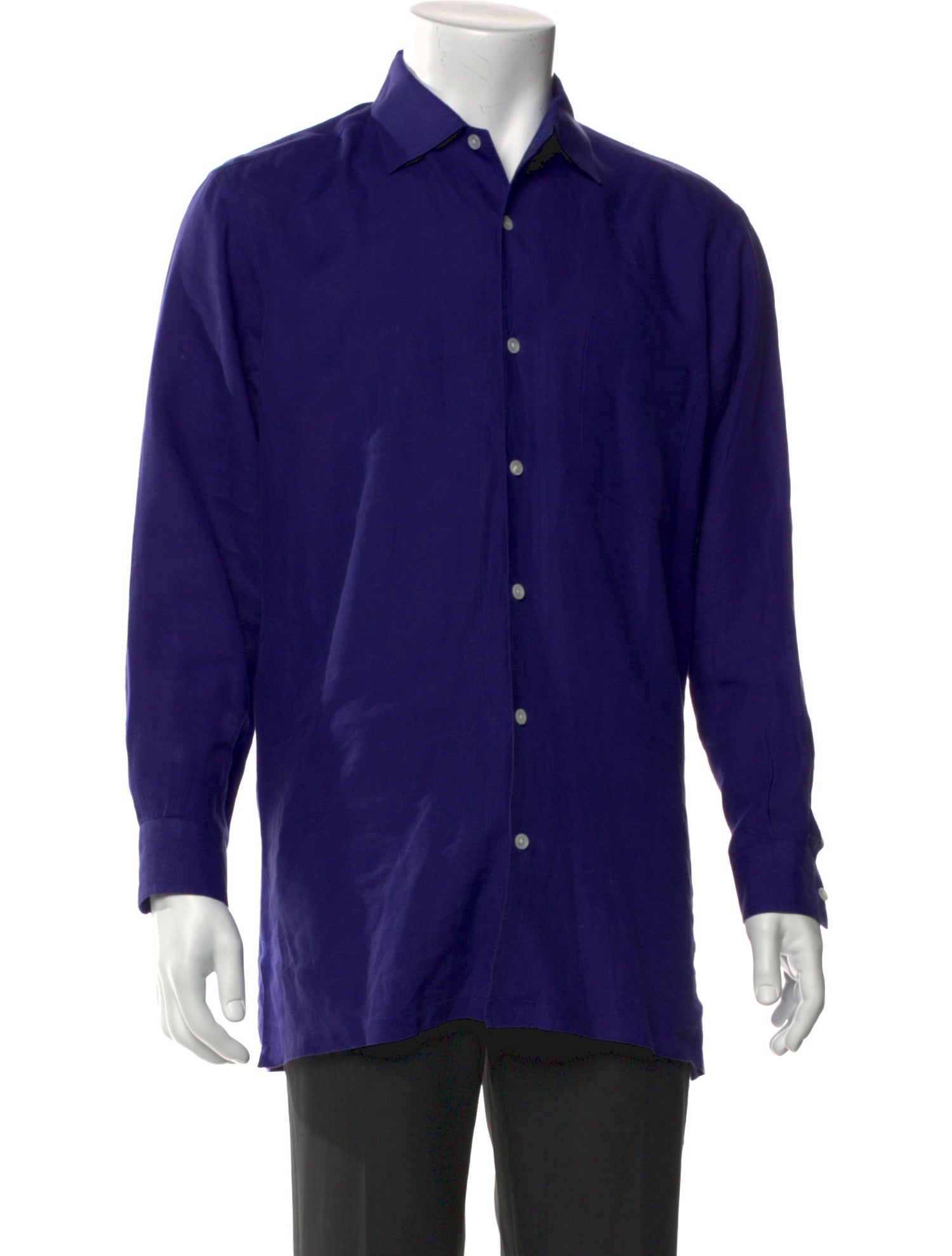 Ralph Lauren Purple Label Linen Long Sleeve Shirt