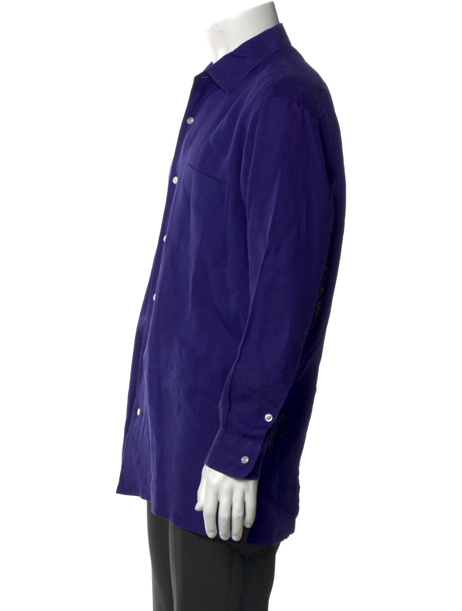 Ralph Lauren Purple Label Linen Long Sleeve Shirt