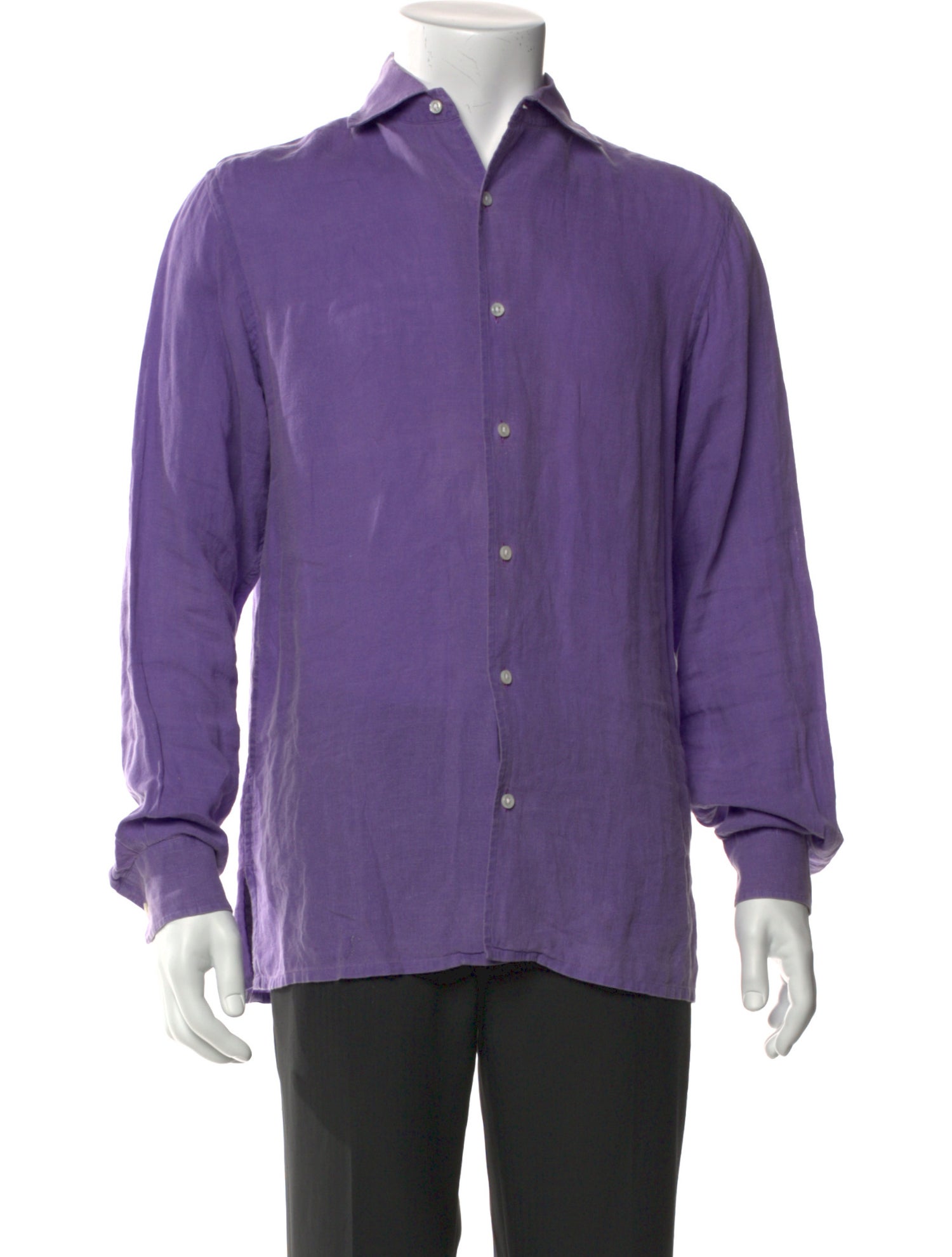 Ralph Lauren Purple Label Linen Long Sleeve Shirt