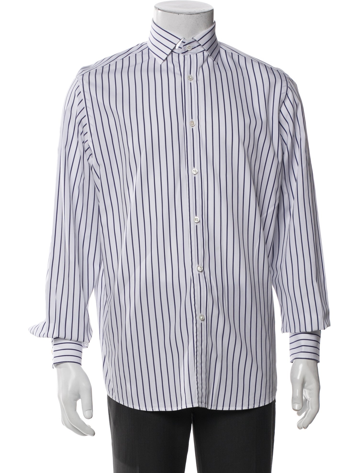 Ralph Lauren Purple Label Striped Long Sleeve Shirt
