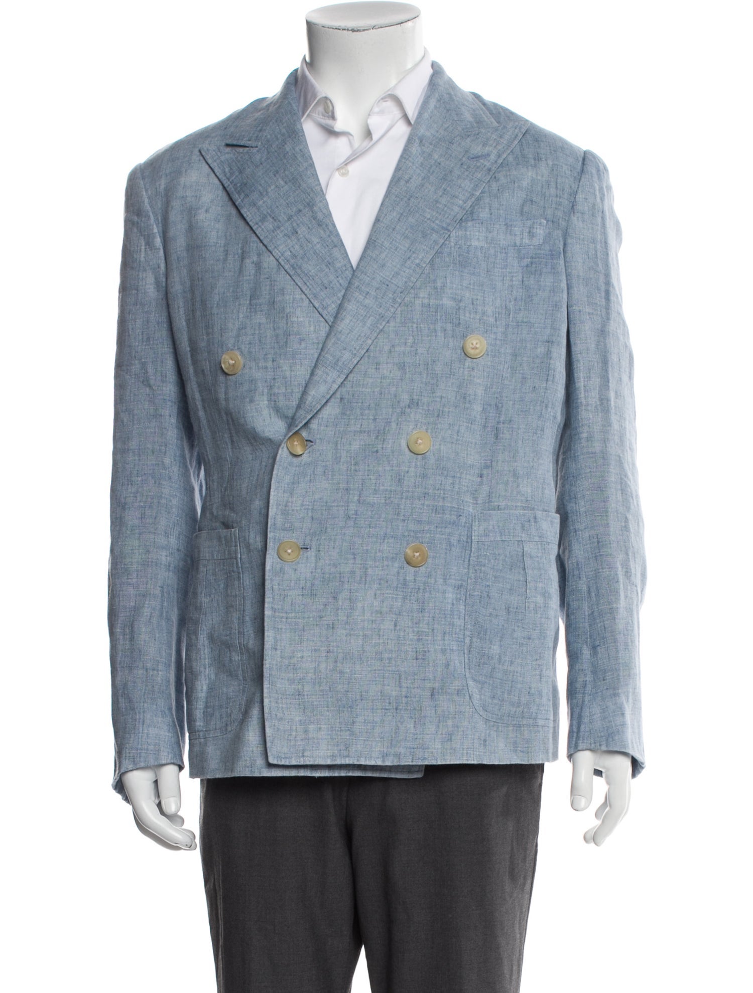 Ralph Lauren Purple Label Linen Peacoat